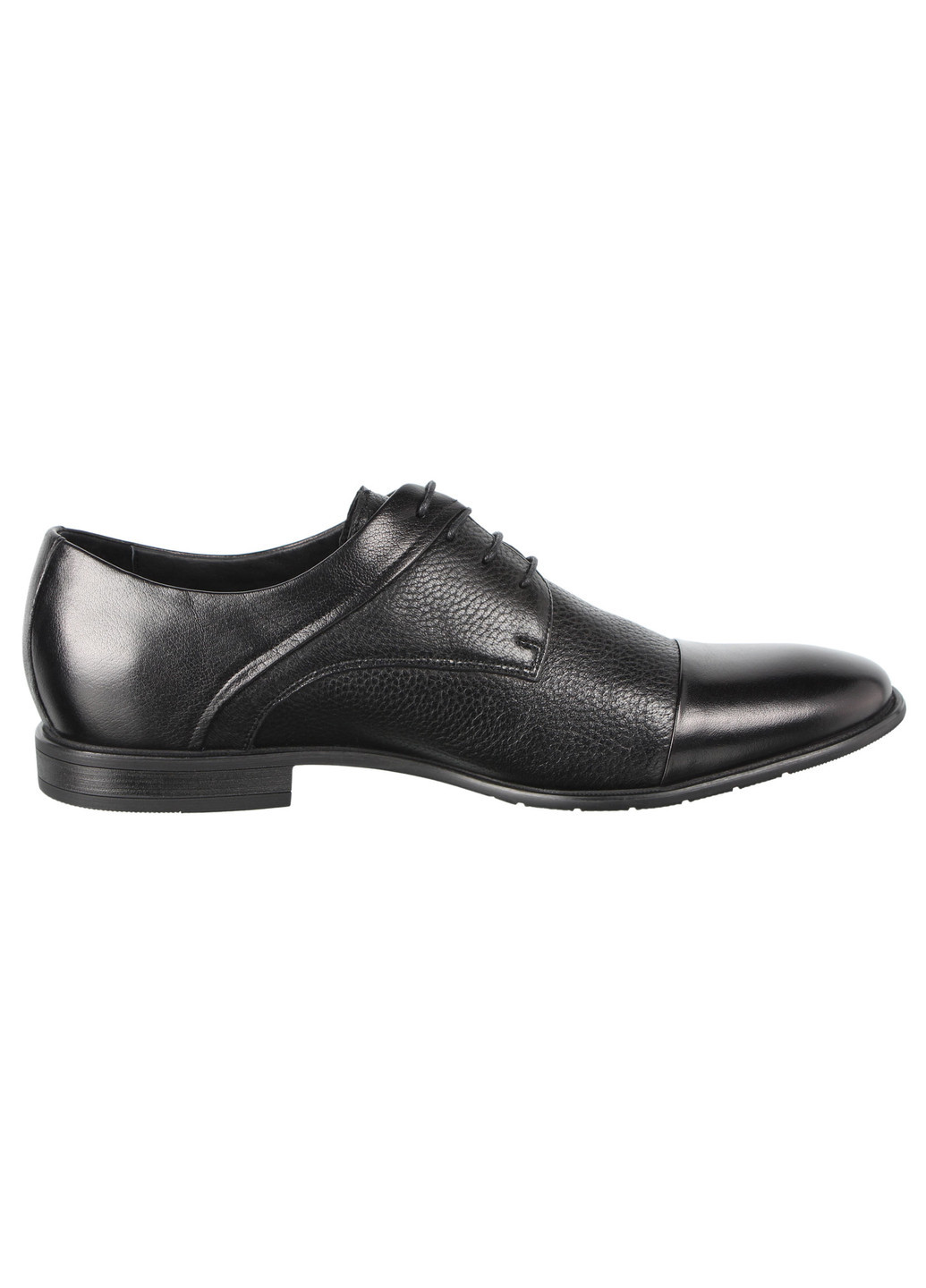 Черные мужские классические туфли 197205 Cosottinni на шнурках