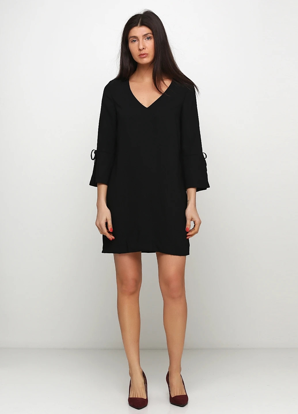 Чорна кежуал сукня а-силует H&M однотонна