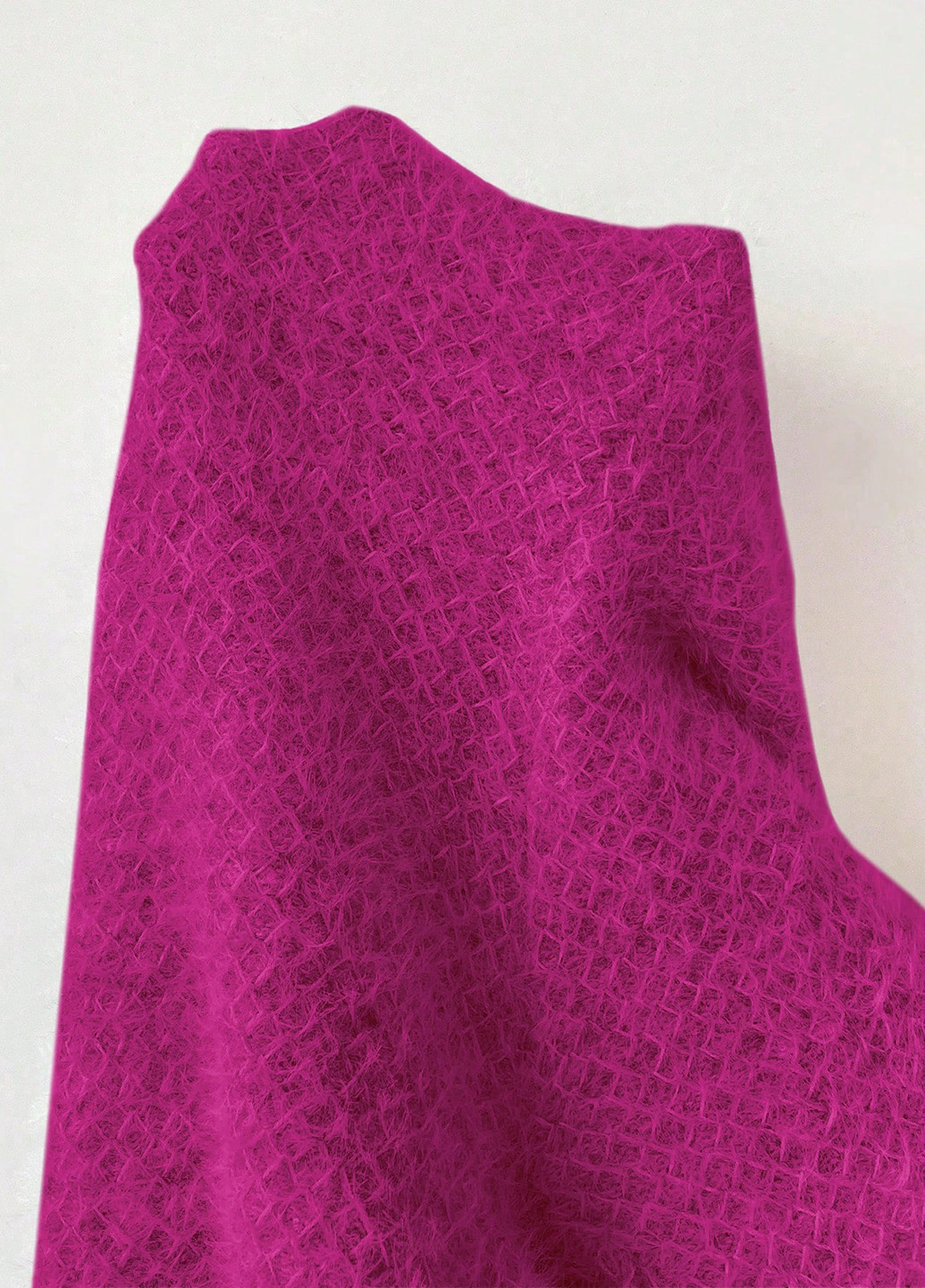 Фуксиновое (цвета Фуксия) кэжуал платье платье-свитер SHEIN однотонное