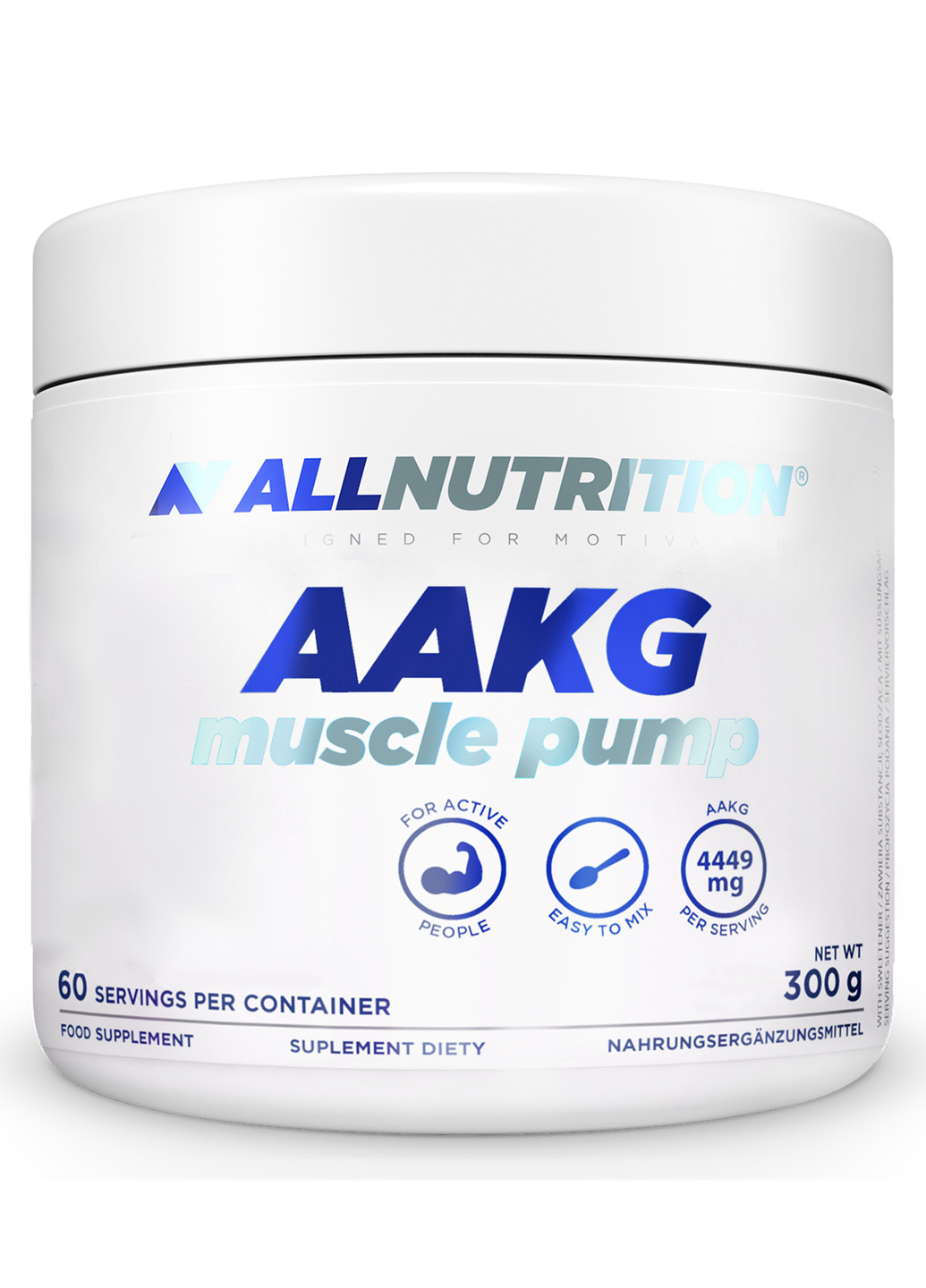 Предтренувальний комплекс Aakg Muscle Pump - 300g Natural ] Allnutrition (240154230)