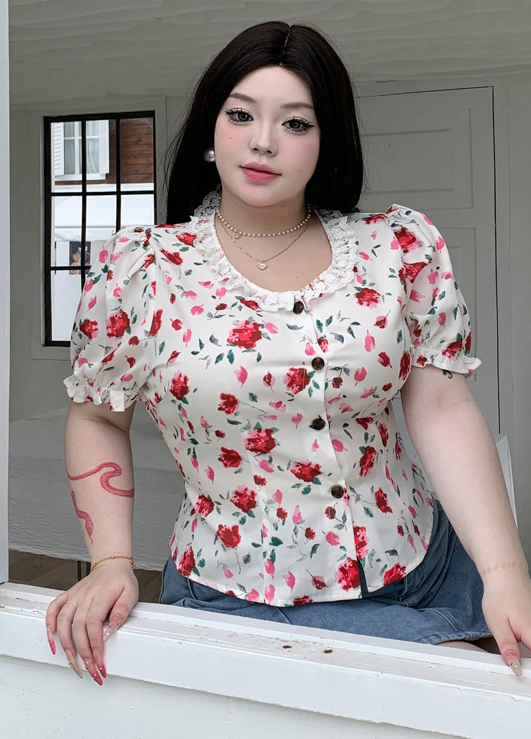 Белая блуза SHEIN