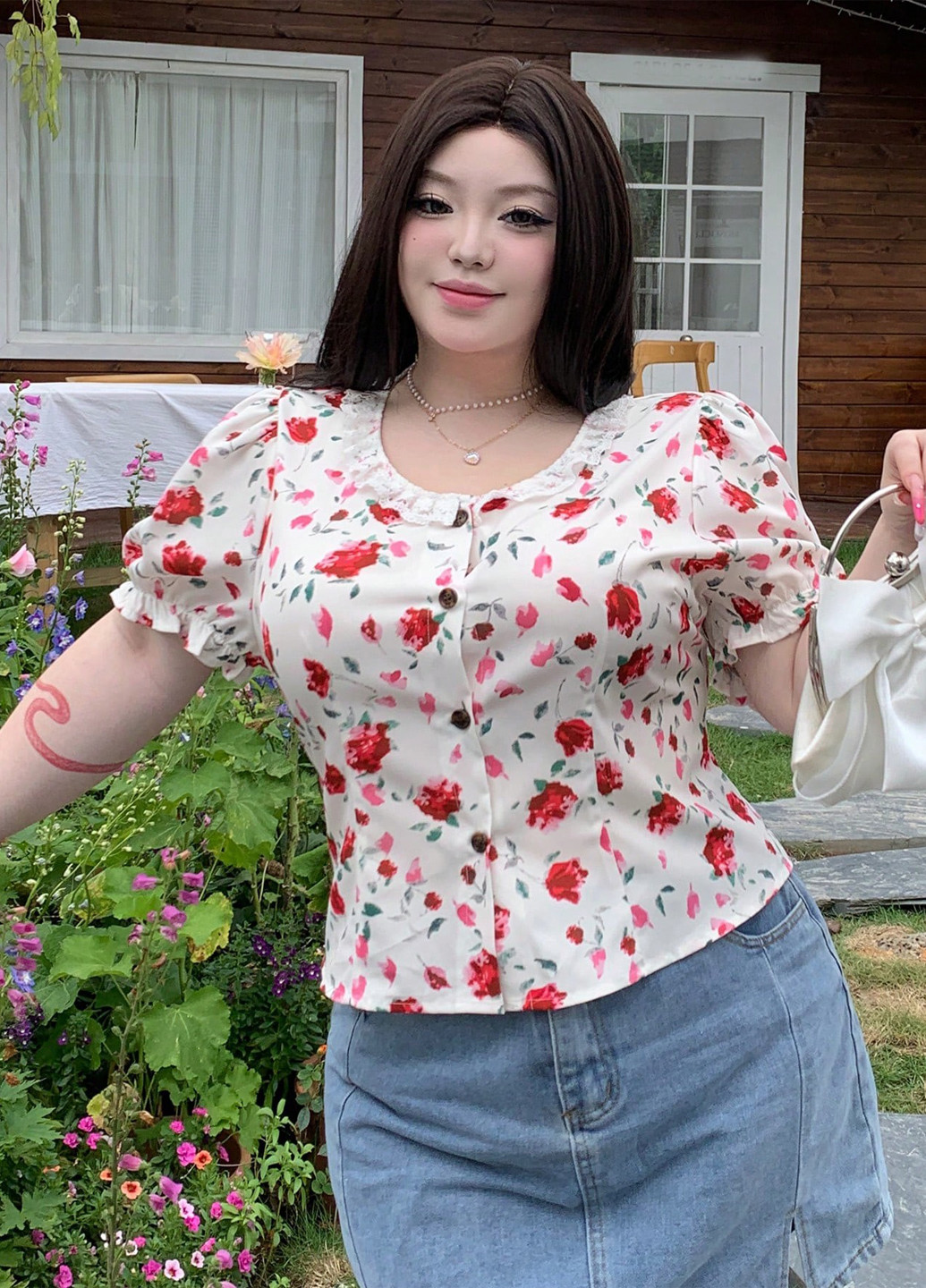 Белая блуза SHEIN