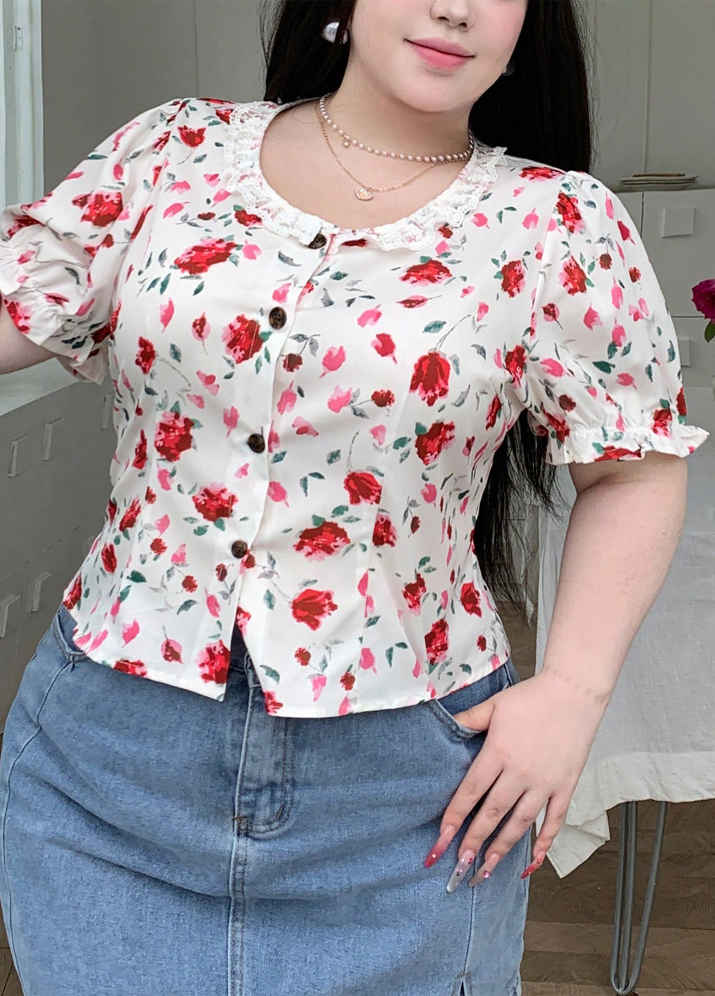 Белая блуза SHEIN