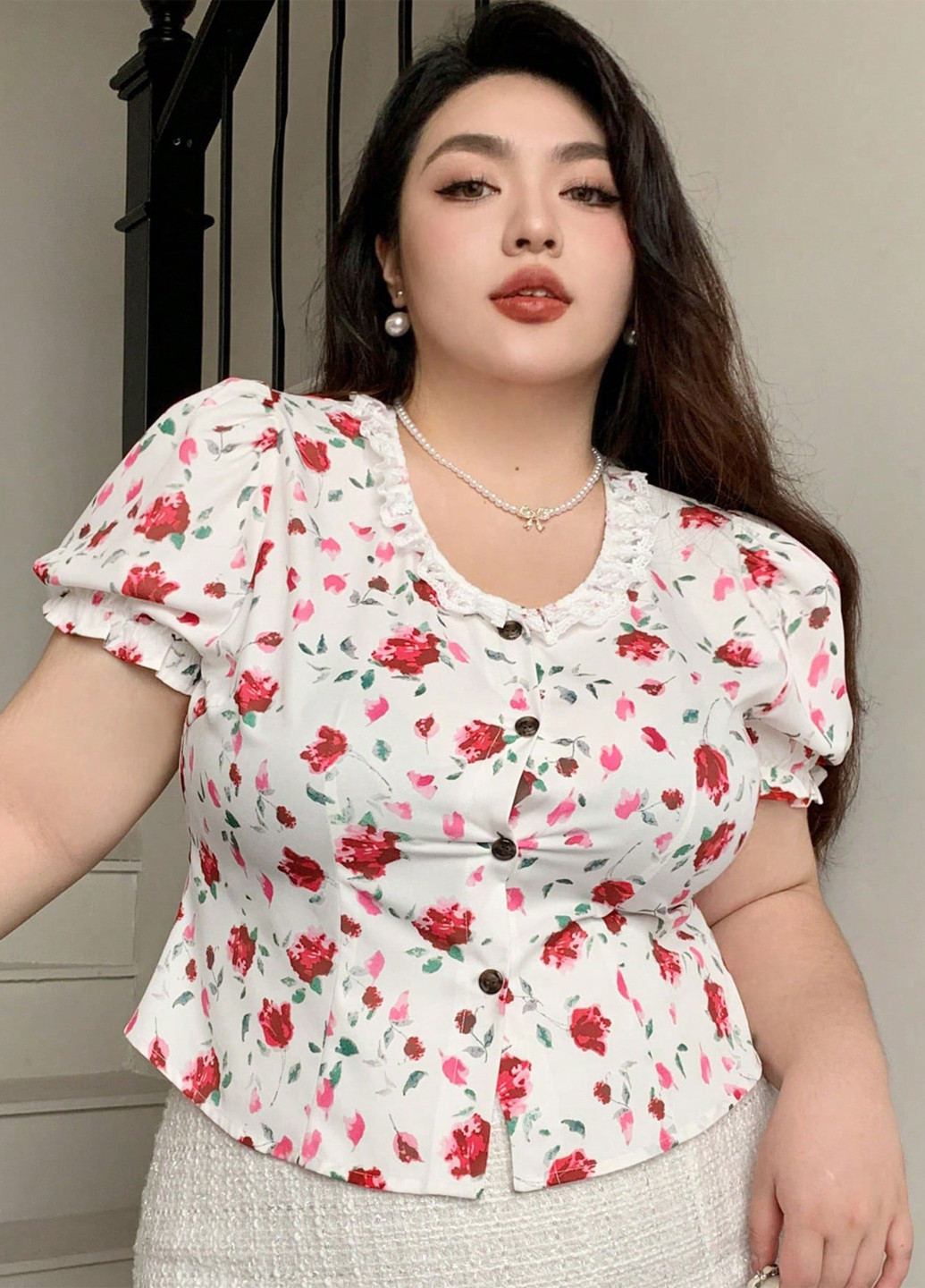 Белая блуза SHEIN