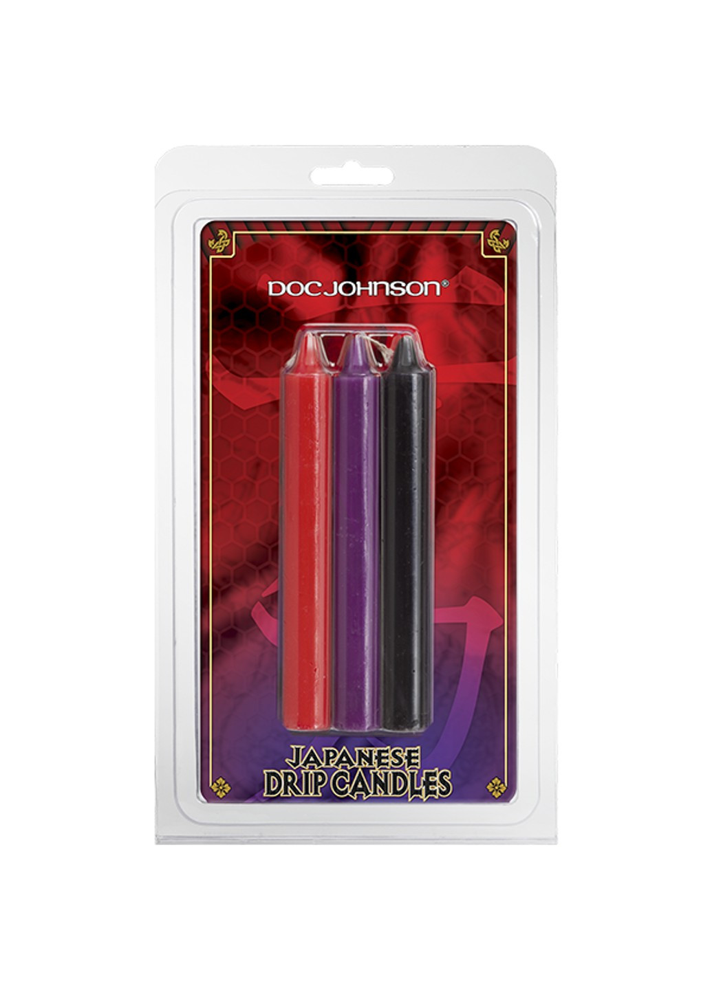 Свічки низькотемпературні Japanese Drip Candles - 3 Pack Multi-Colored Doc Johnson (252383160)
