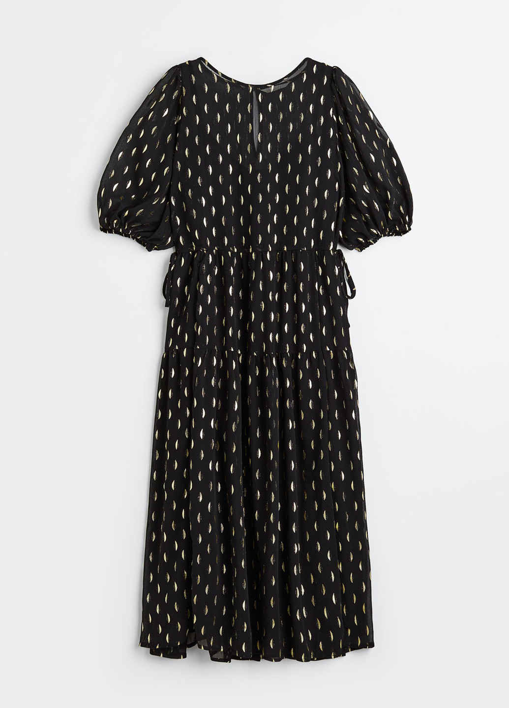Чорна кежуал сукня кльош H&M з малюнком