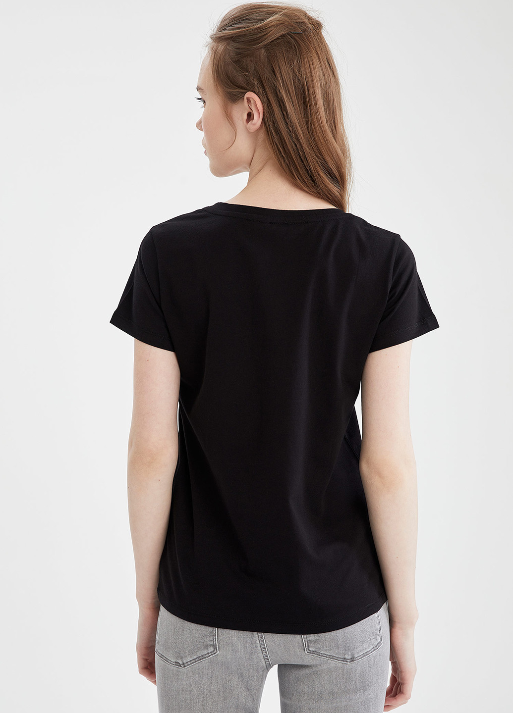 Черная летняя футболка(2шт) DeFacto