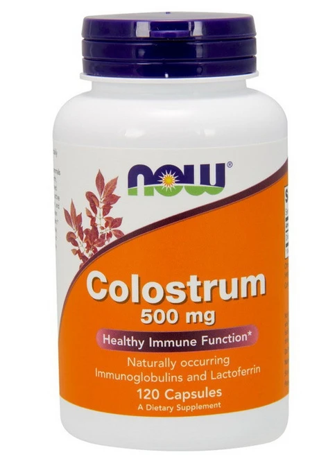 Молозиво Colostrum 500 mg 120 veg caps Now (255189546)