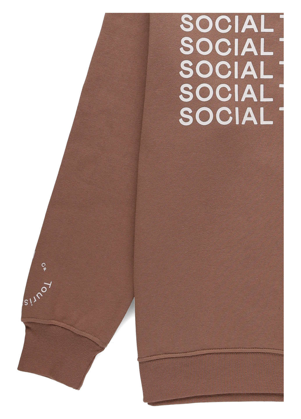 Темно-бежевий світшот Hollister напис без декору (340310826)