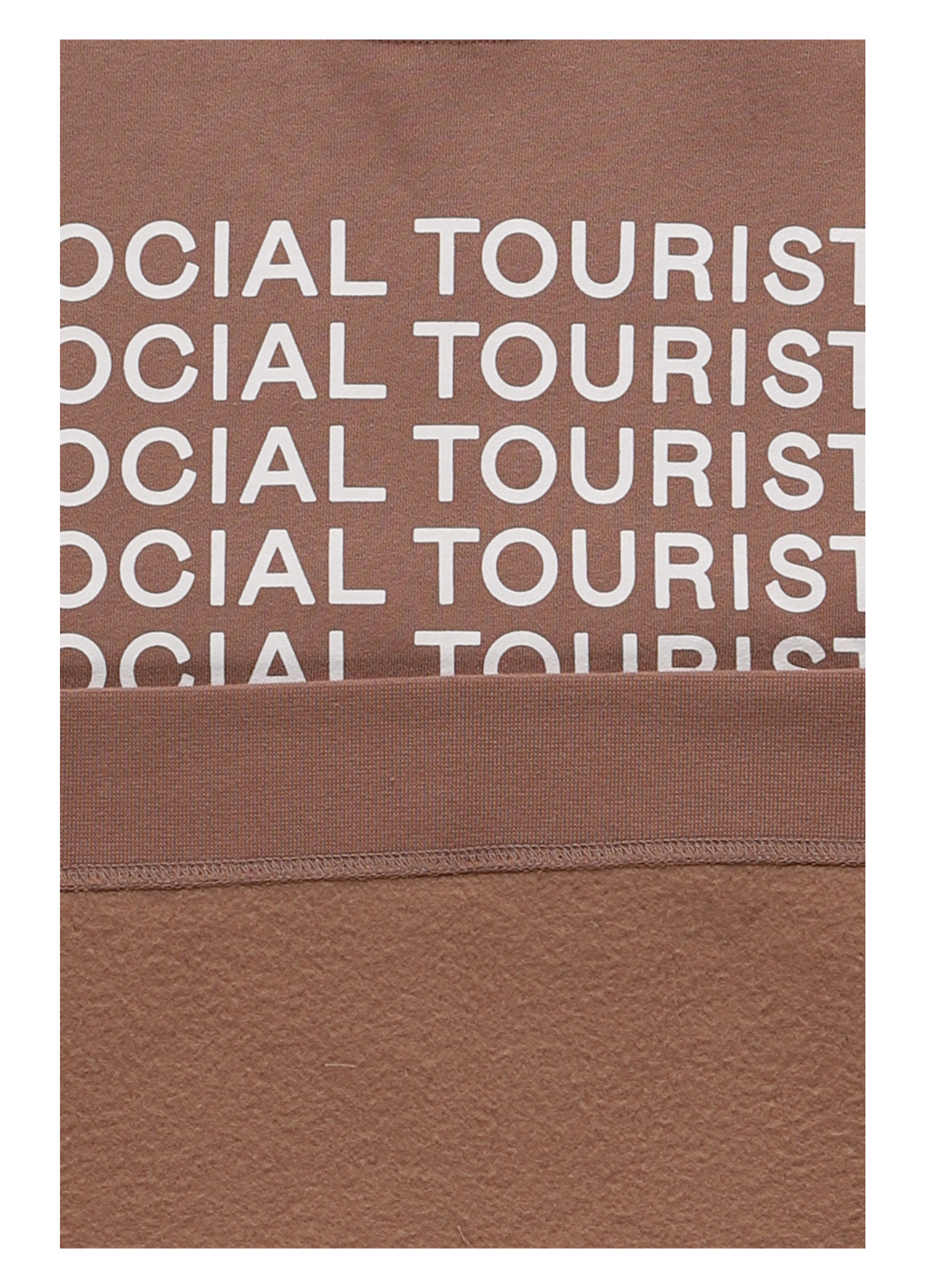 Темно-бежевий світшот Hollister напис без декору (340310826)