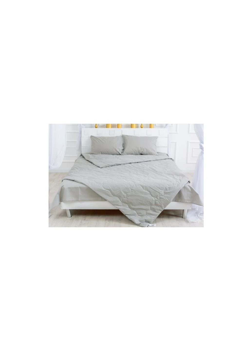 Одеяло MirSon антиаллергенное Летнее BamBoо №2376 Light Gray 140x205 (2200003031850) No Brand (254011689)