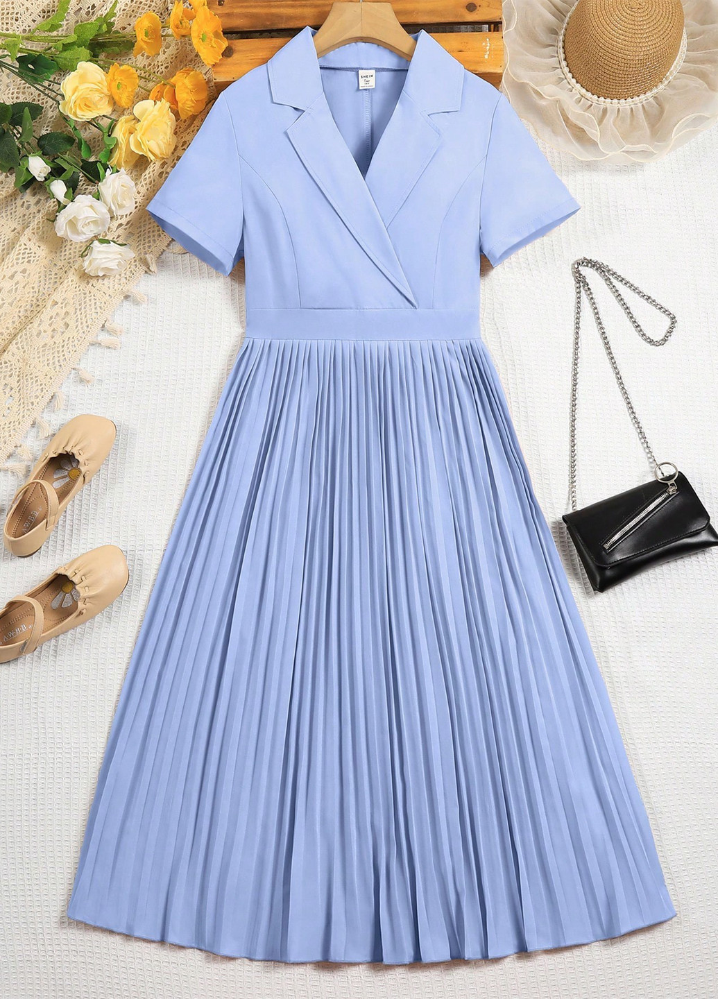 Светло-голубое платье SHEIN (317185667)