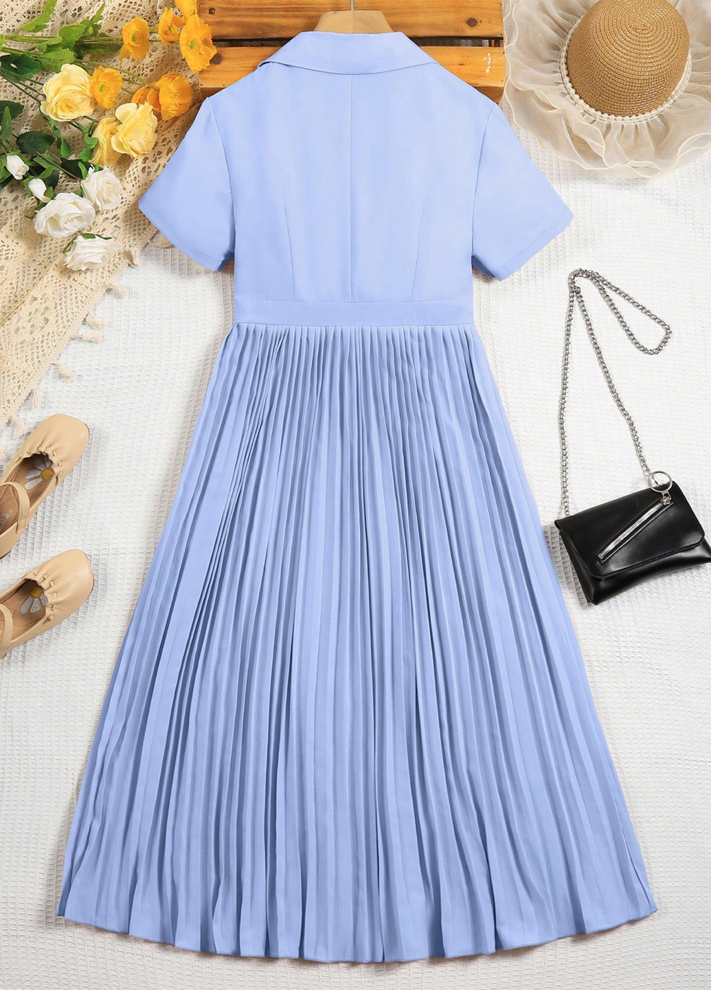 Светло-голубое платье SHEIN (317185667)