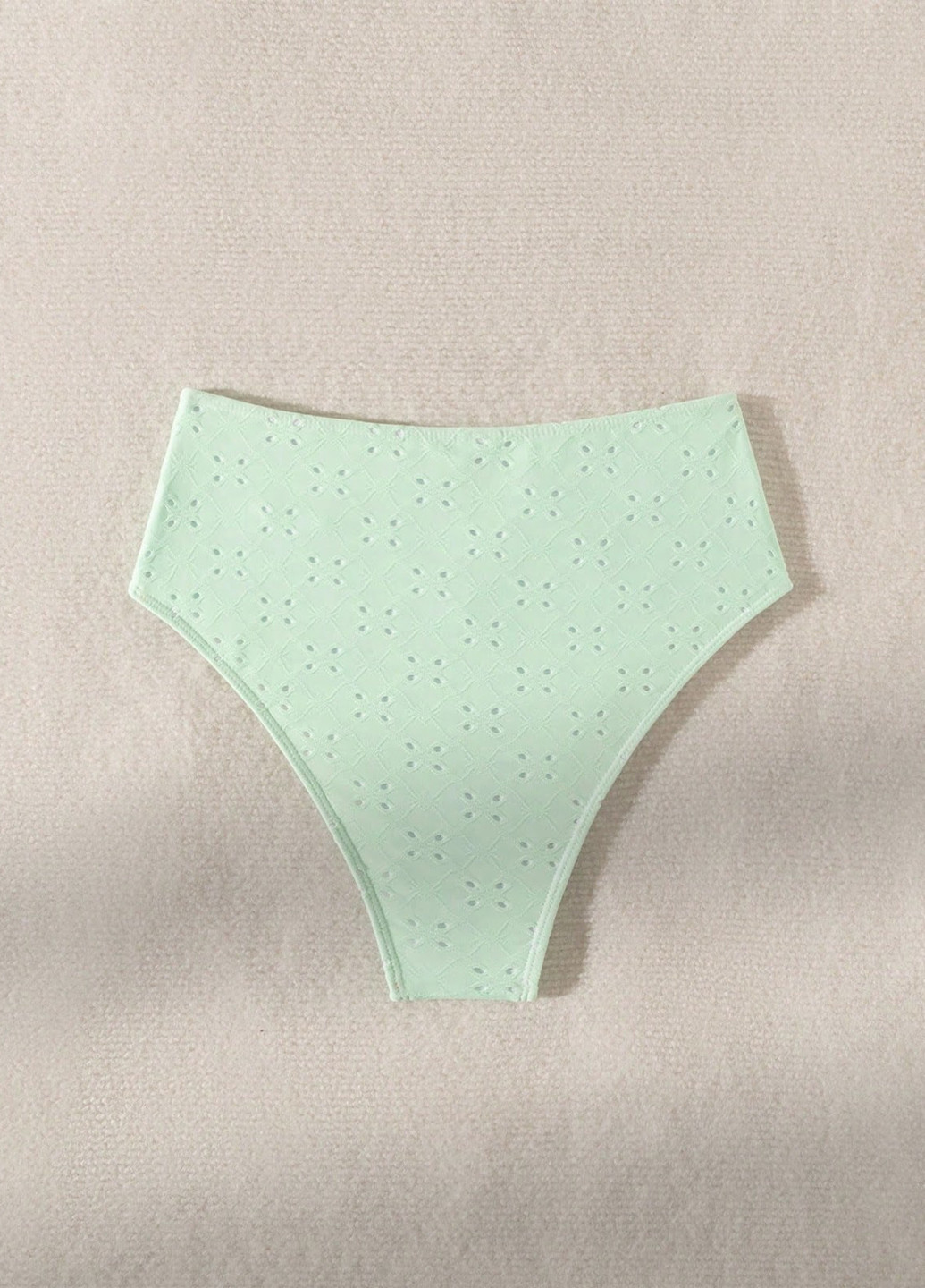 Мятные купальные трусики-плавки однотонные SHEIN