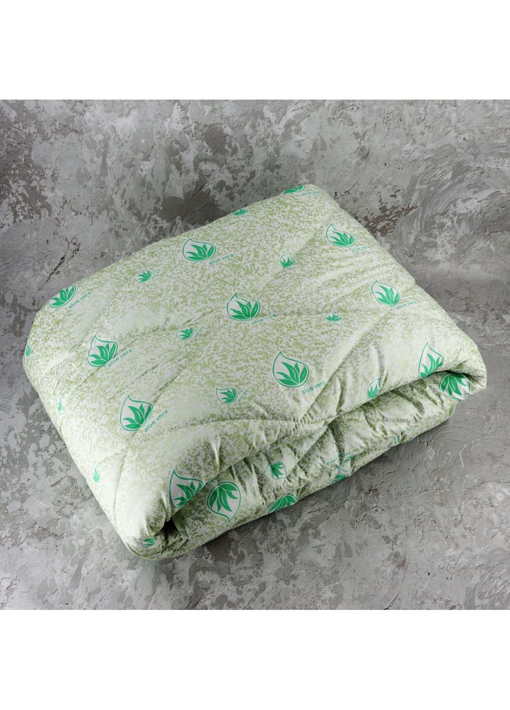 Ковдра закрита холлофайбер з просоченням ALOE VERA (Мікрофібра) Двоспальне 175х210 55068 Moda (253611324)