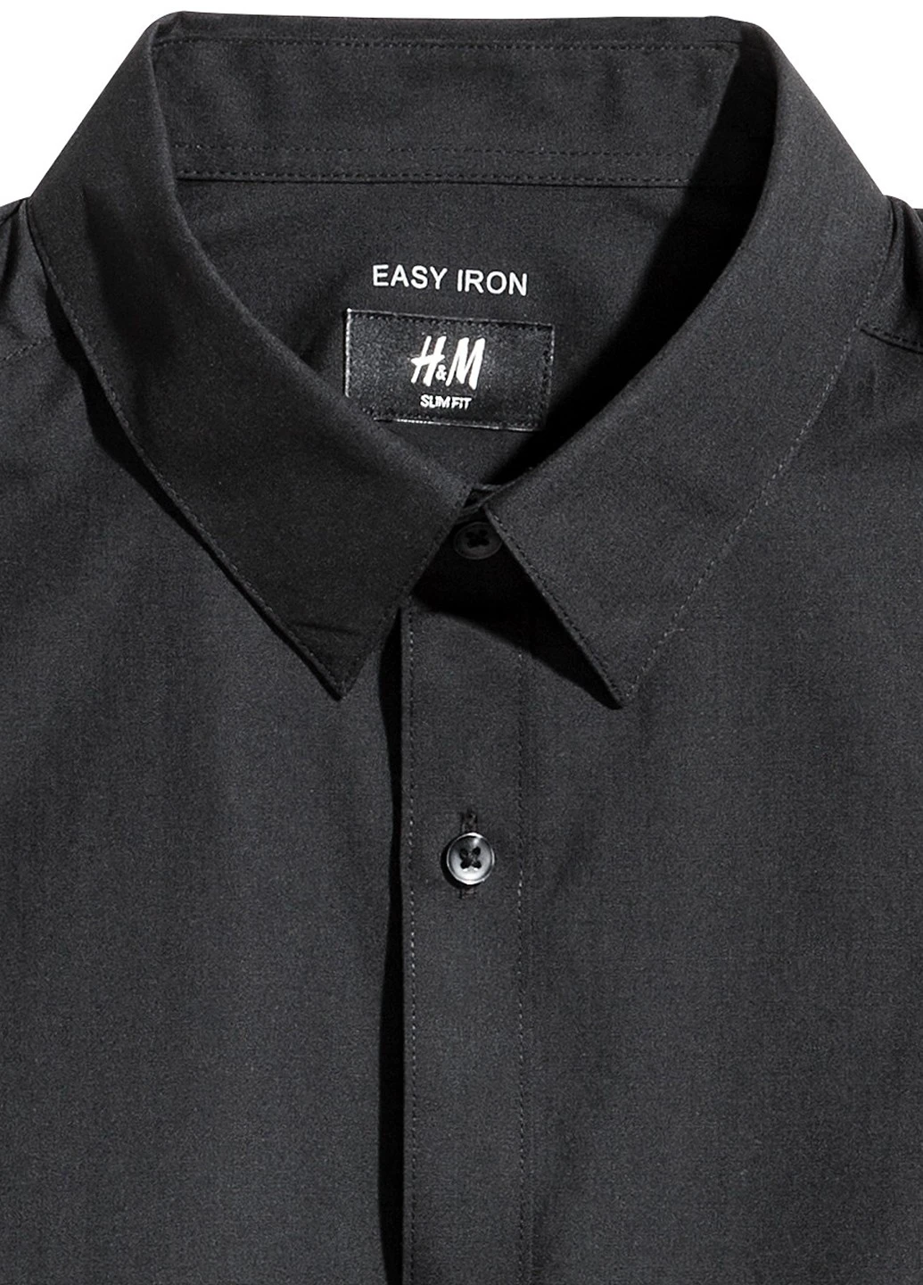 Черная классическая рубашка H&M