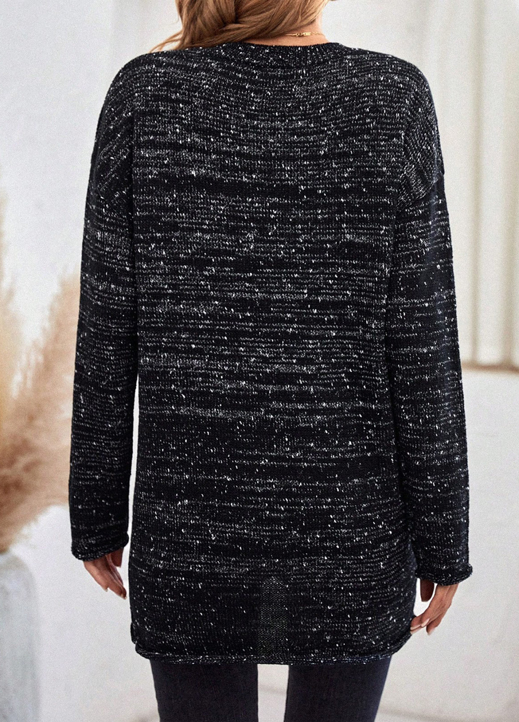 Черно-белый демисезонный джемпер джемпер SHEIN