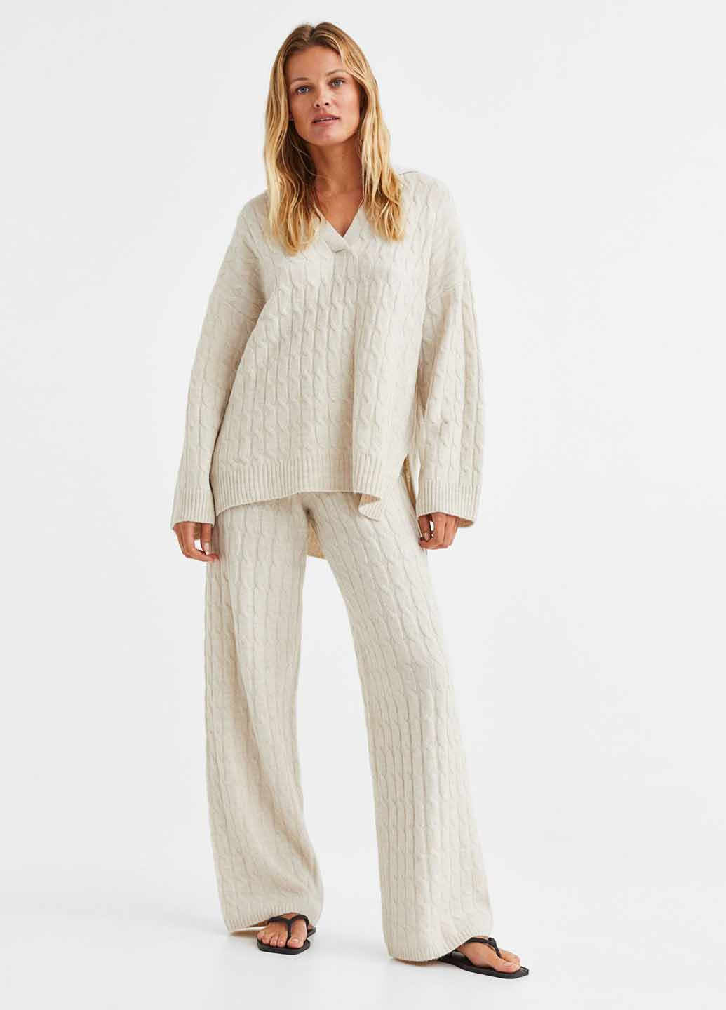 Кремовий демісезонний светр H&M