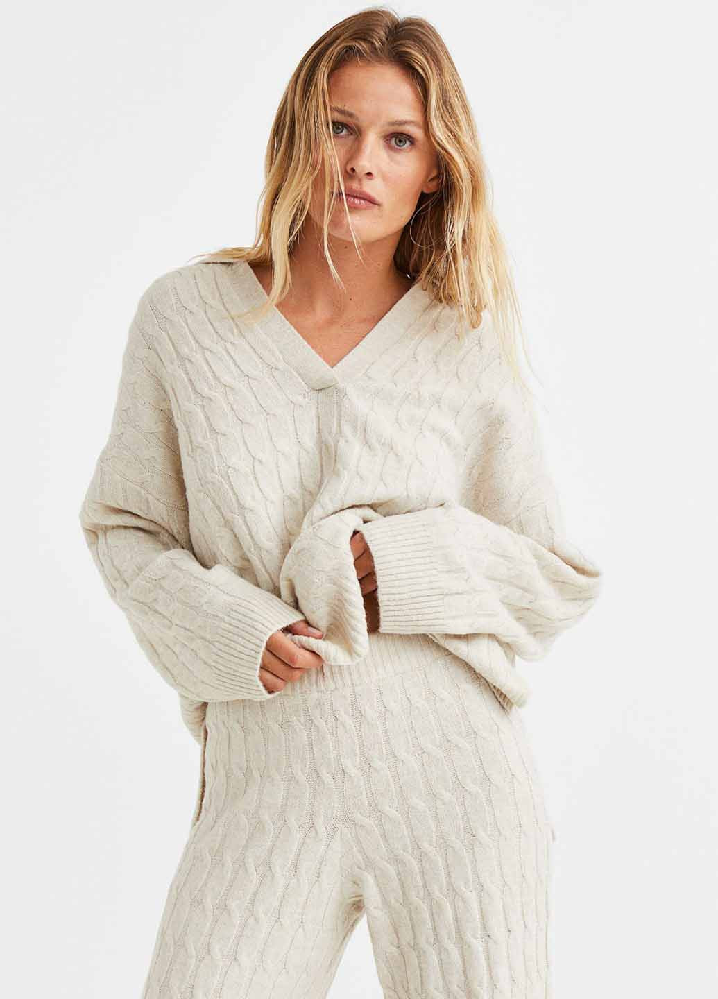 Кремовий демісезонний светр H&M