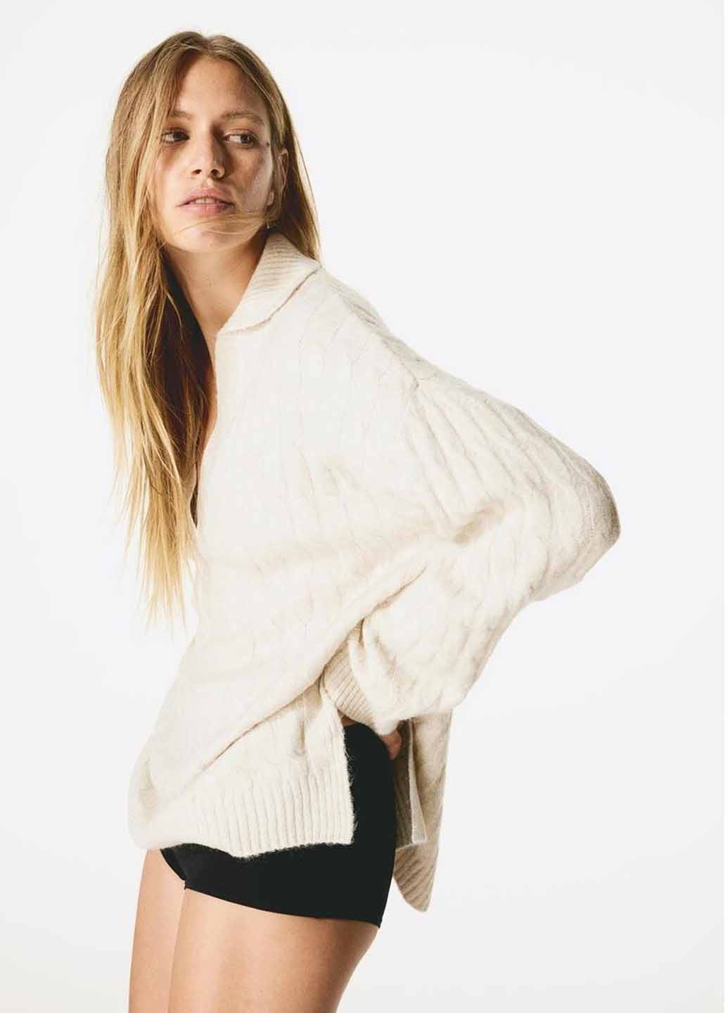 Кремовий демісезонний светр H&M