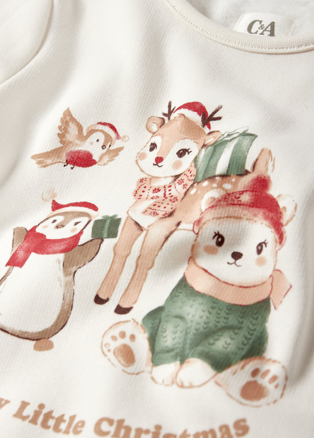 Молочний демісезонний лонгслів C&A