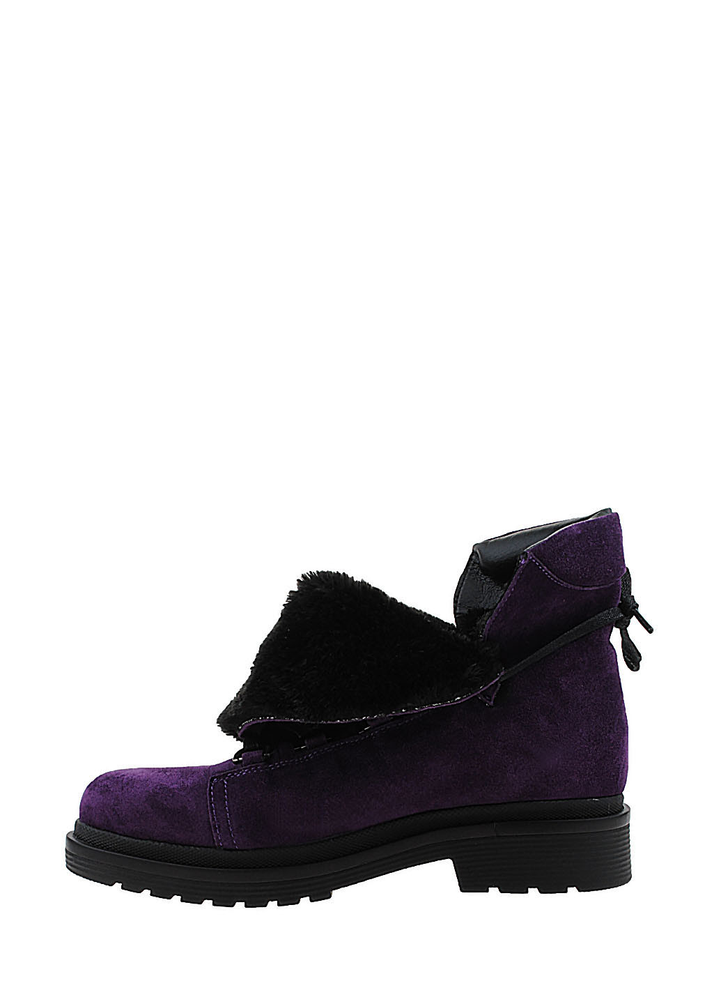 Зимние ботинки r2026-373-11 фиолетовый Amedea из натуральной замши