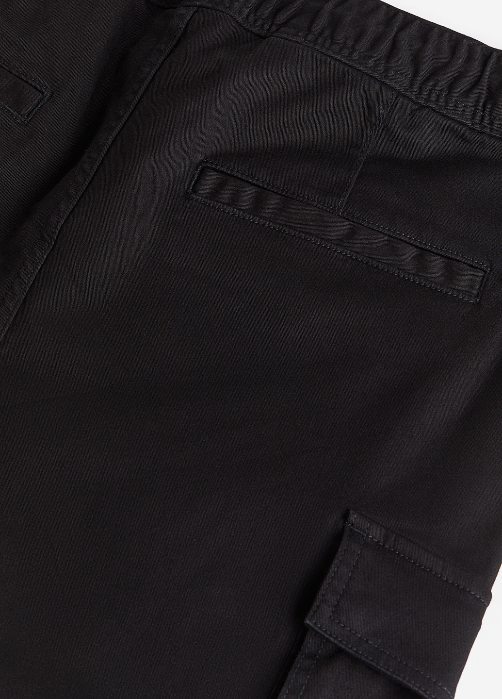 Черные джинсовые демисезонные карго брюки H&M