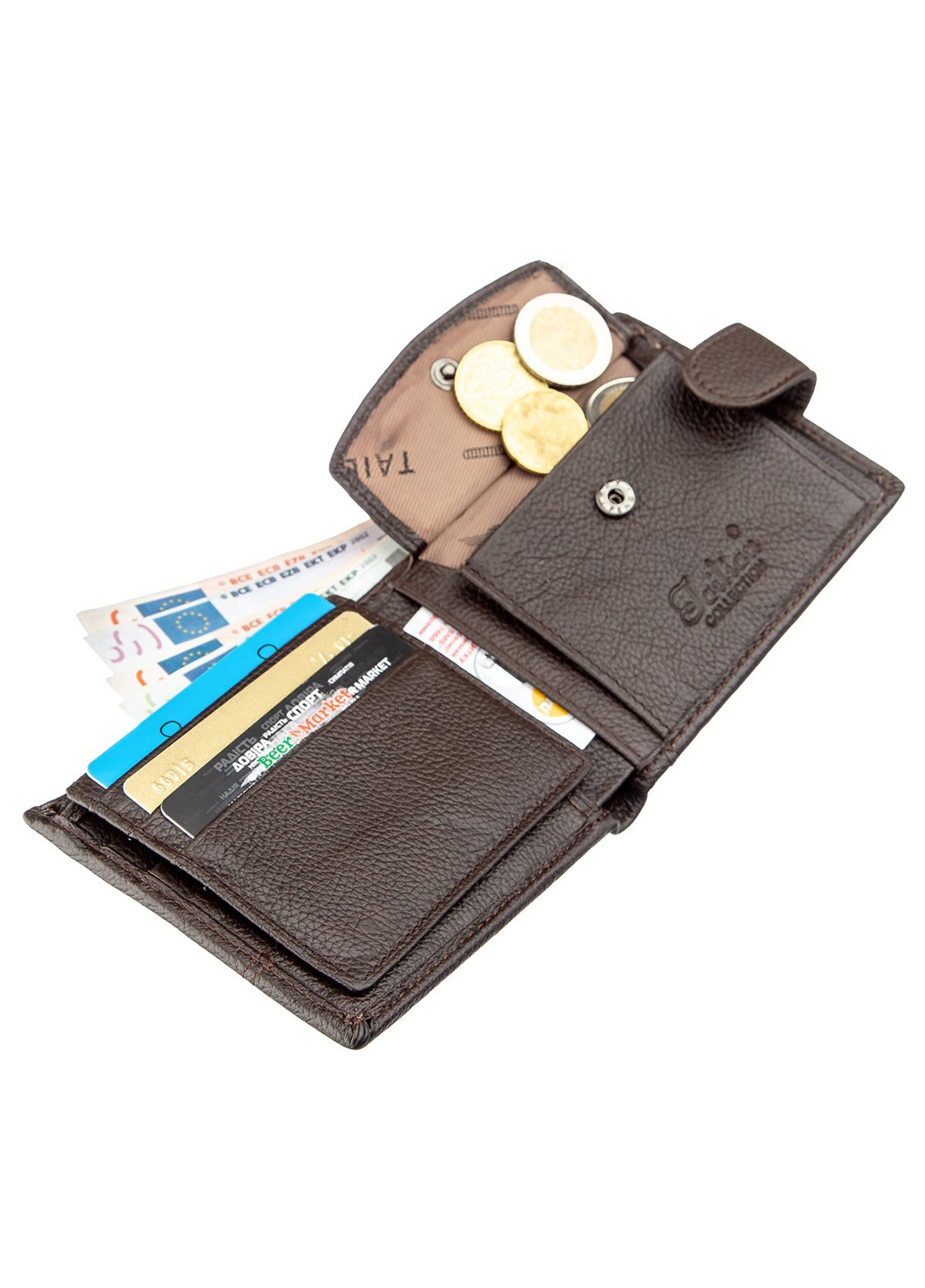 Чоловік шкіряний гаманець 11,5х9,5х1,5 см Tailian (229458943)