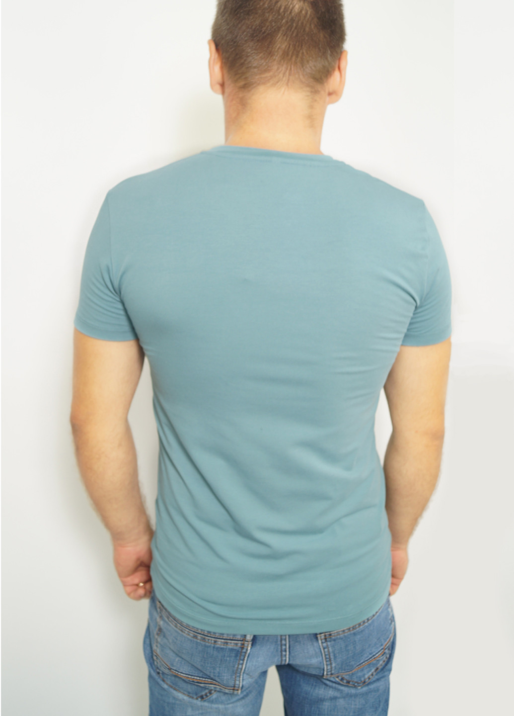 Голубая футболка взрослая мужская NEL
