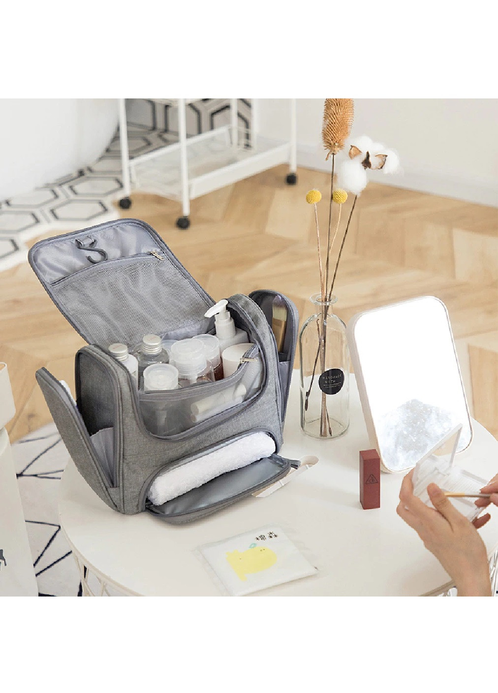 Сумка косметичка органайзер підвісний дорожній для косметики та приладдя (473732-Prob) Бірюзовий Unbranded (256301665)