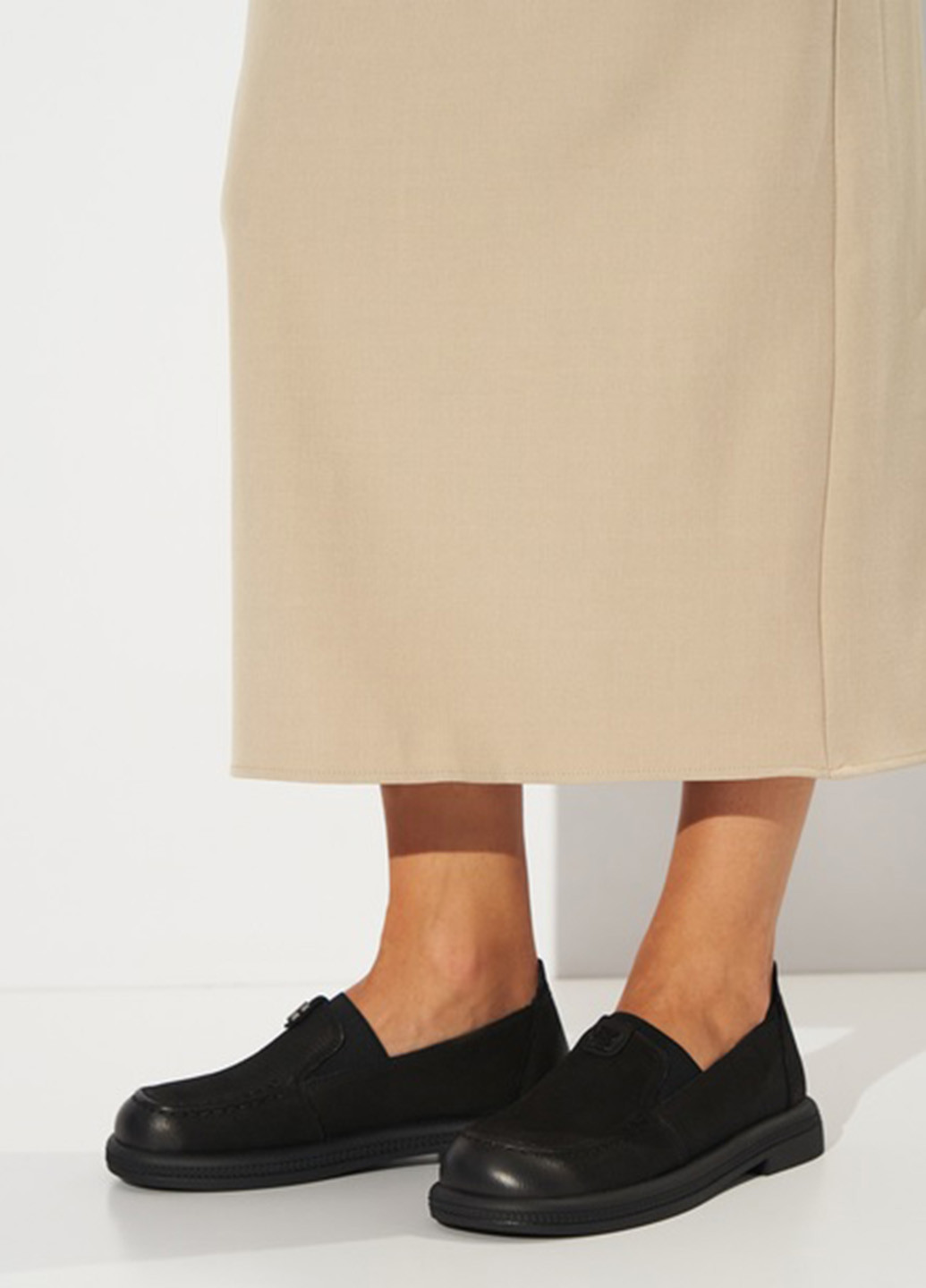 Lola Andy Туфли лоферы черный з натуральный нубук, китай — демисезон (361362367)