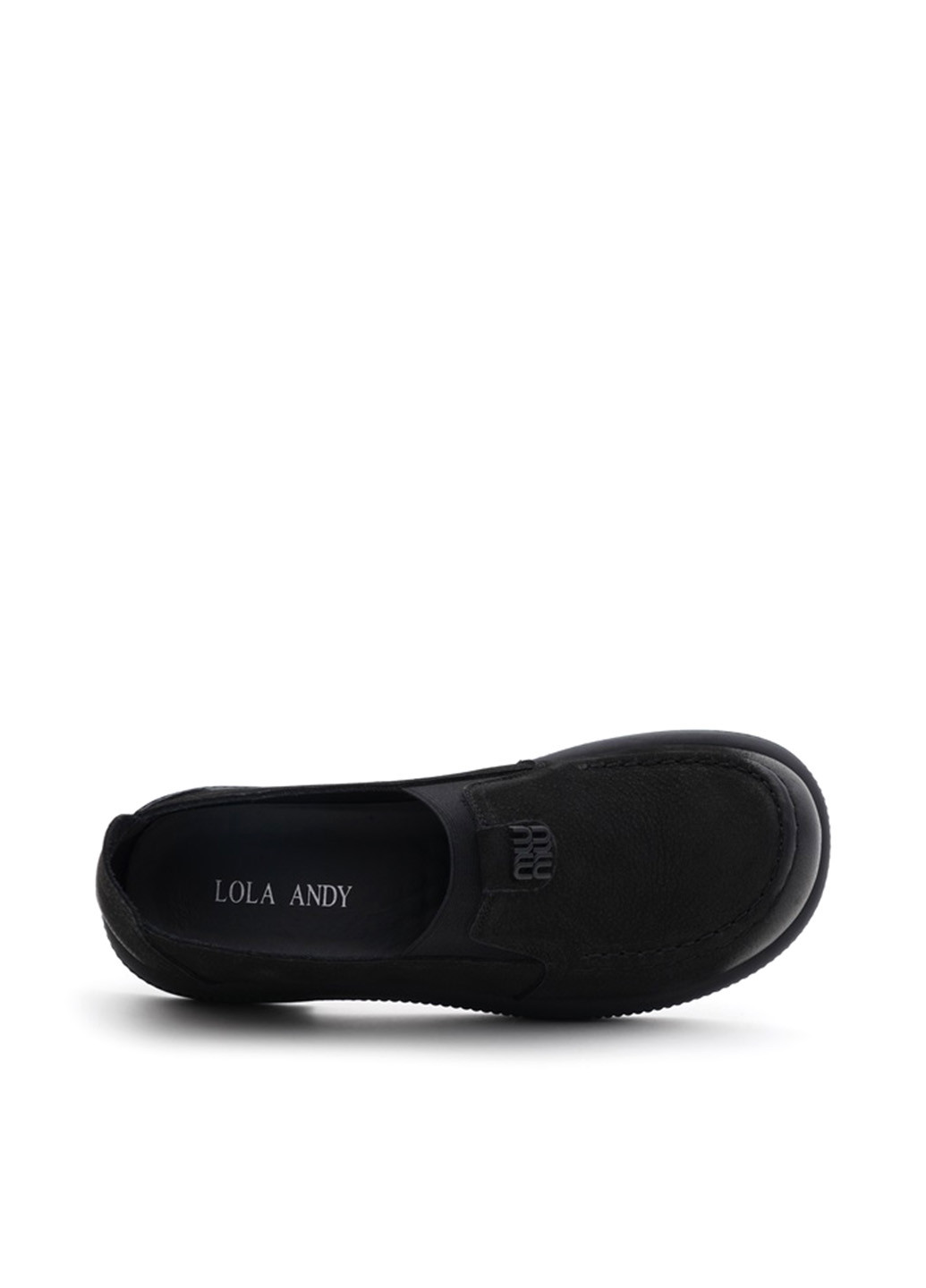 Lola Andy Туфли лоферы черный з натуральный нубук, китай — демисезон (361362367)