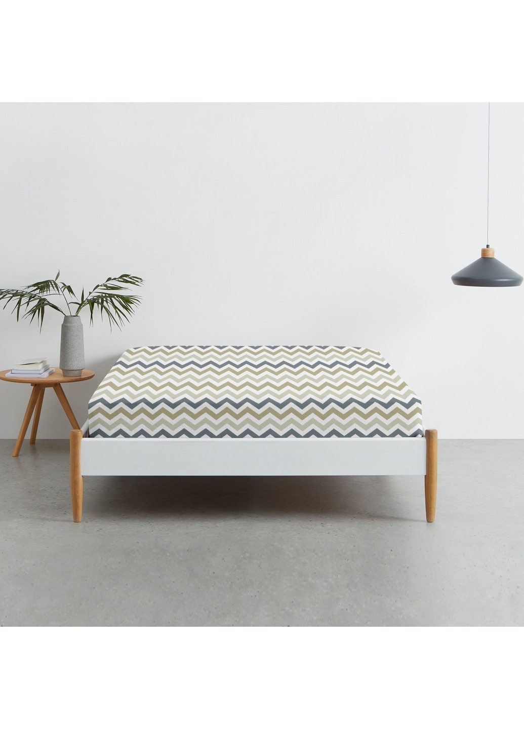 Простирадло на гумці 90х200х20 ZIGZAG GREY BEIGE Cosas ZigGreyBeige_90х200х20 (250319067)