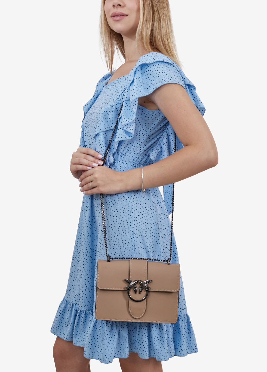 Сумка женская кожаная на плечо кросс-боди маленькая на цепочках Сrossbody Regina Notte (253672511)