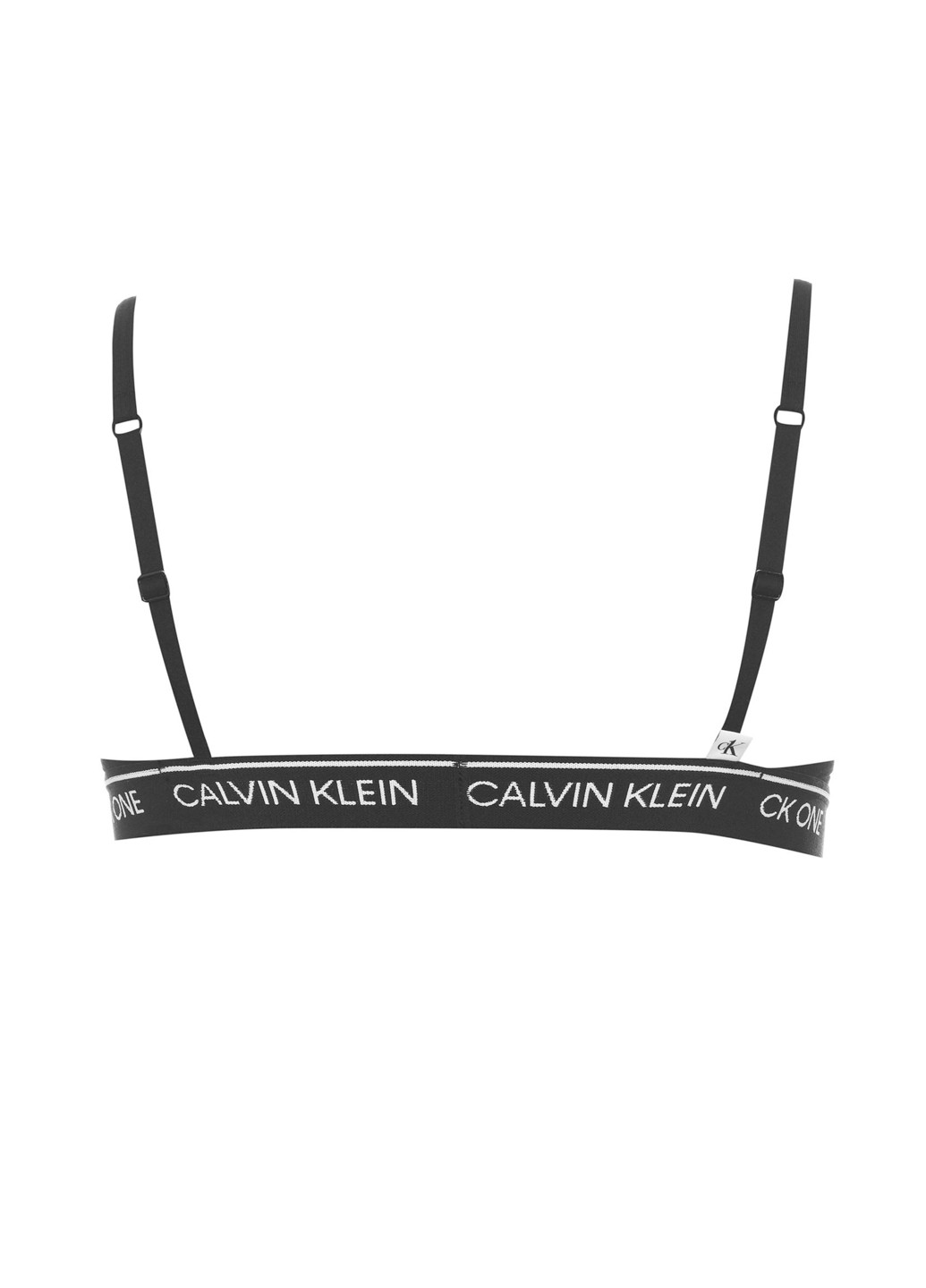 Чёрный бралетт бюстгальтер Calvin Klein без косточек хлопок