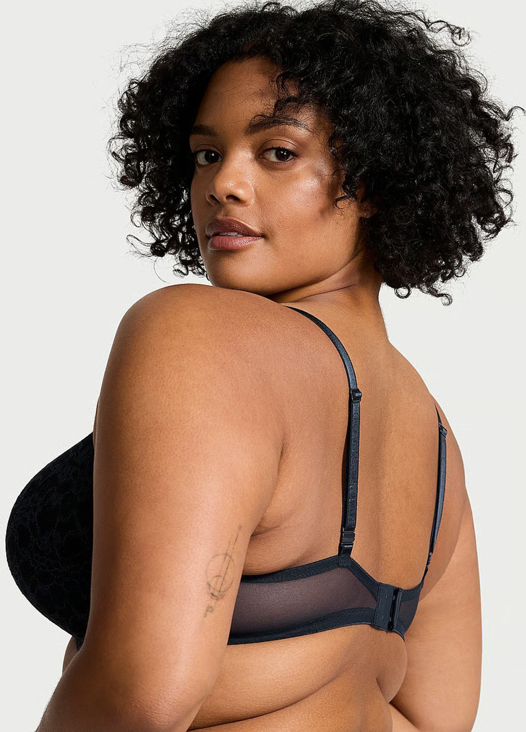 Темно-синий демисезонный комплект (бюстгальтер, трусики) Victoria's Secret