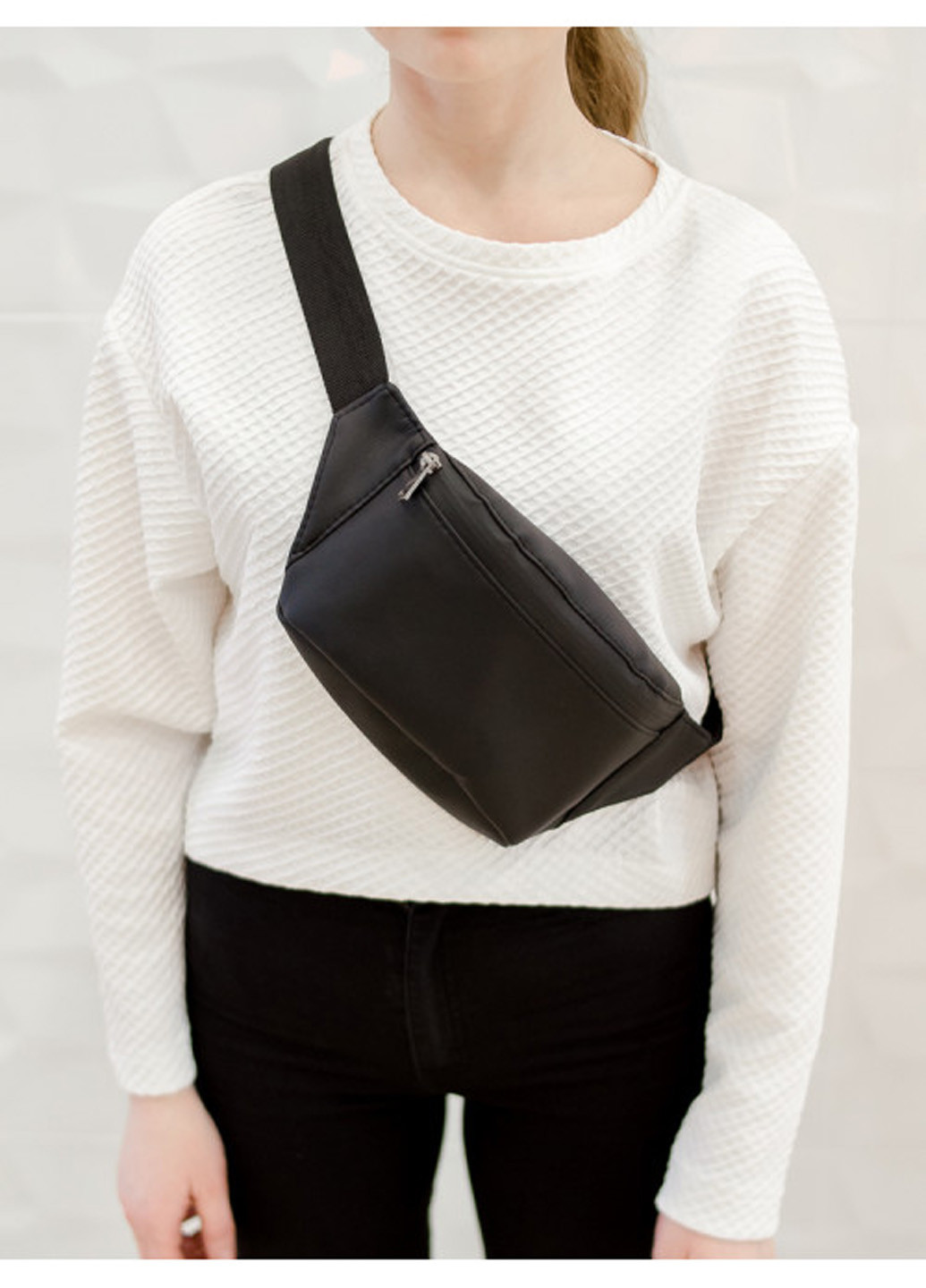 Жіноча сумка на пояс (бананка) 22х12х4 см Sambag (210478556)