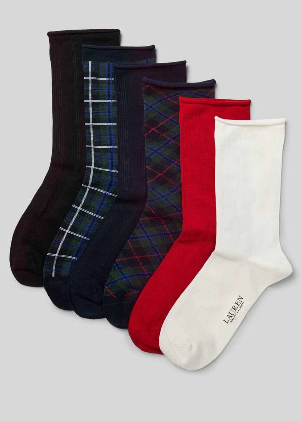 Комбіновані шкарпетки (6 пар) Ralph Lauren геометричні (333008533)