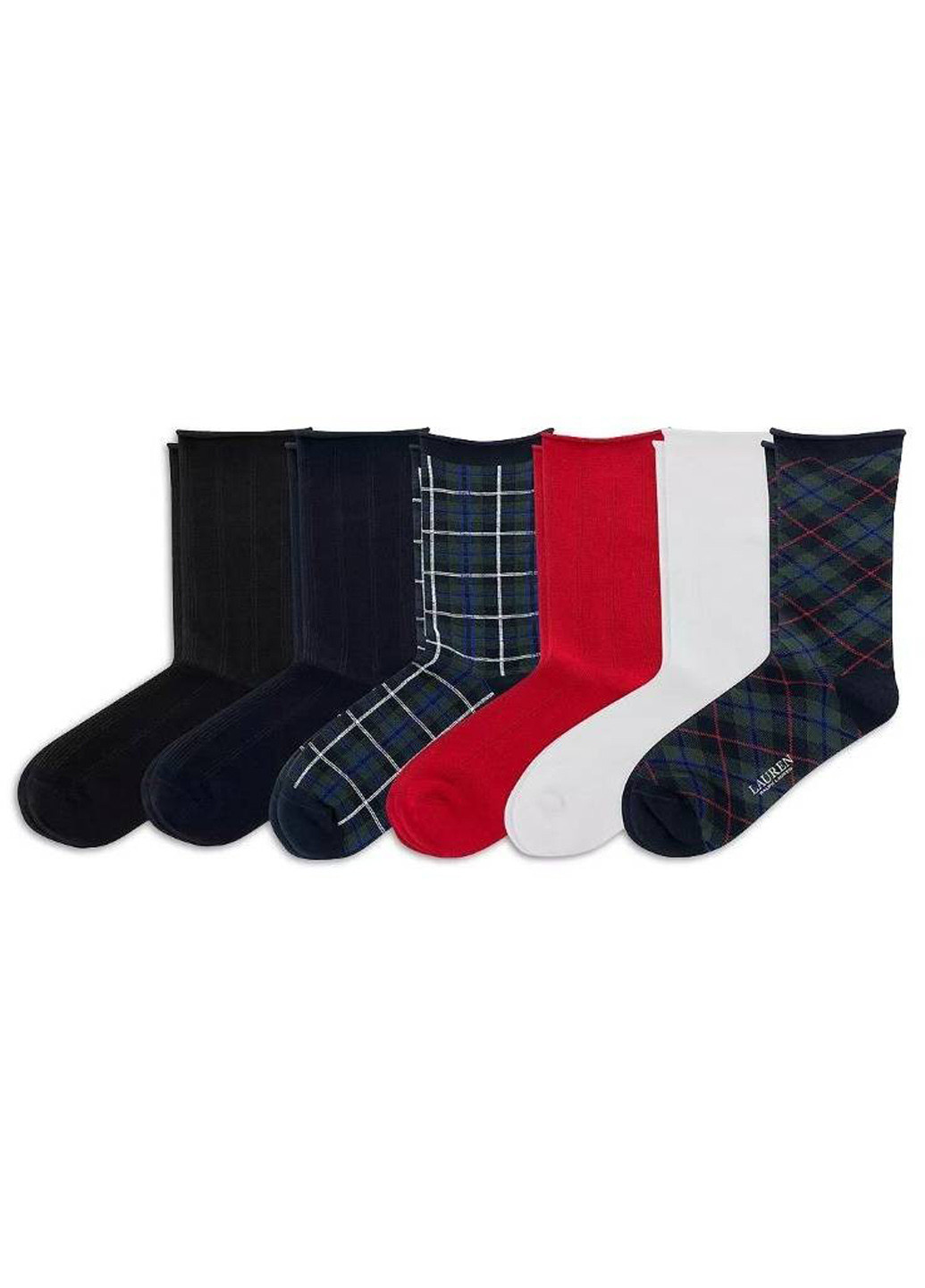 Комбіновані шкарпетки (6 пар) Ralph Lauren геометричні (333008533)