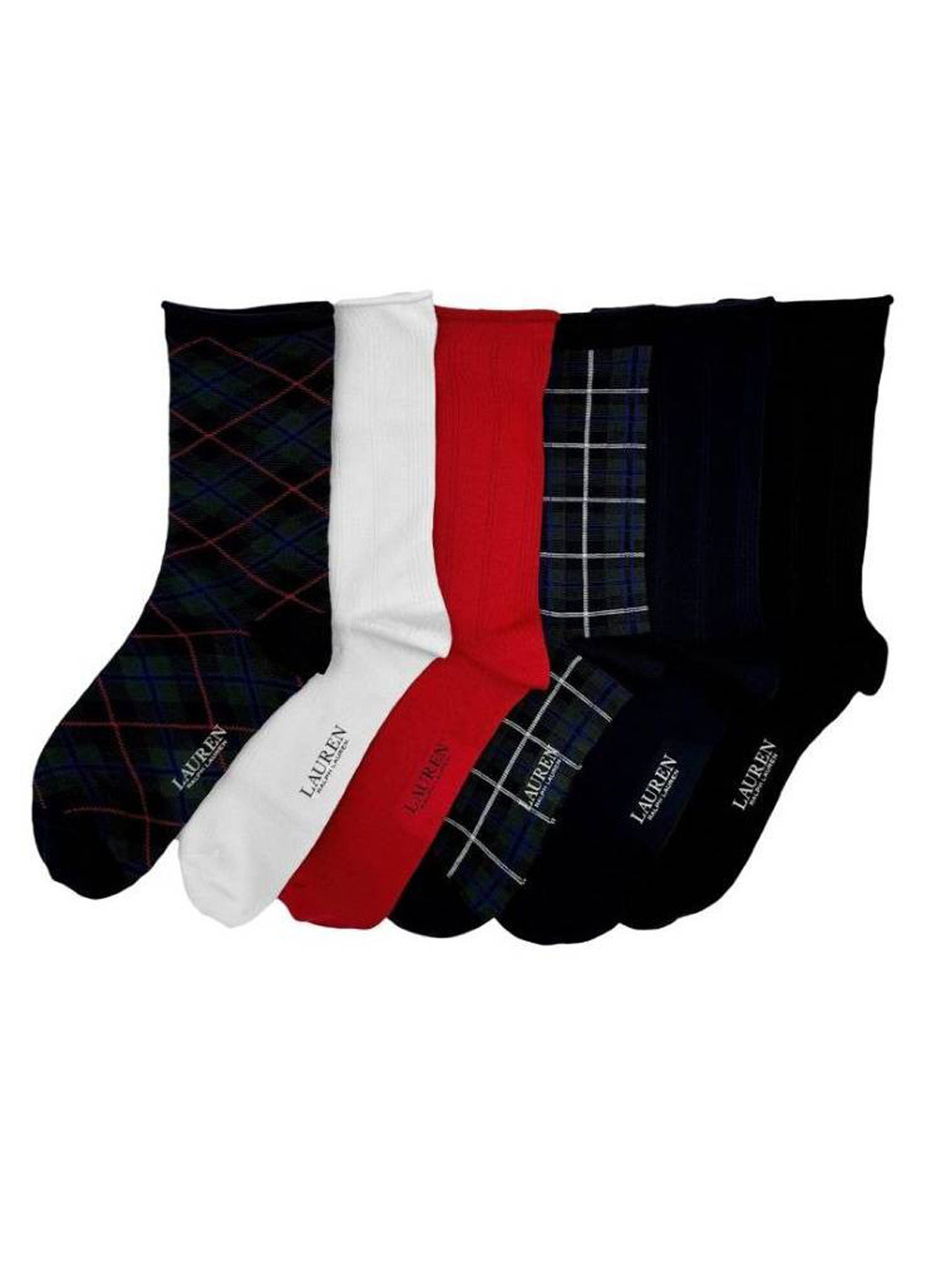 Комбіновані шкарпетки (6 пар) Ralph Lauren геометричні (333008533)