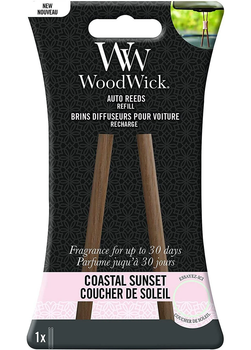 Ароматизатор в машину (картридж змінний) Coastal Sunset 20г (1657117E) WoodWick (227348022)