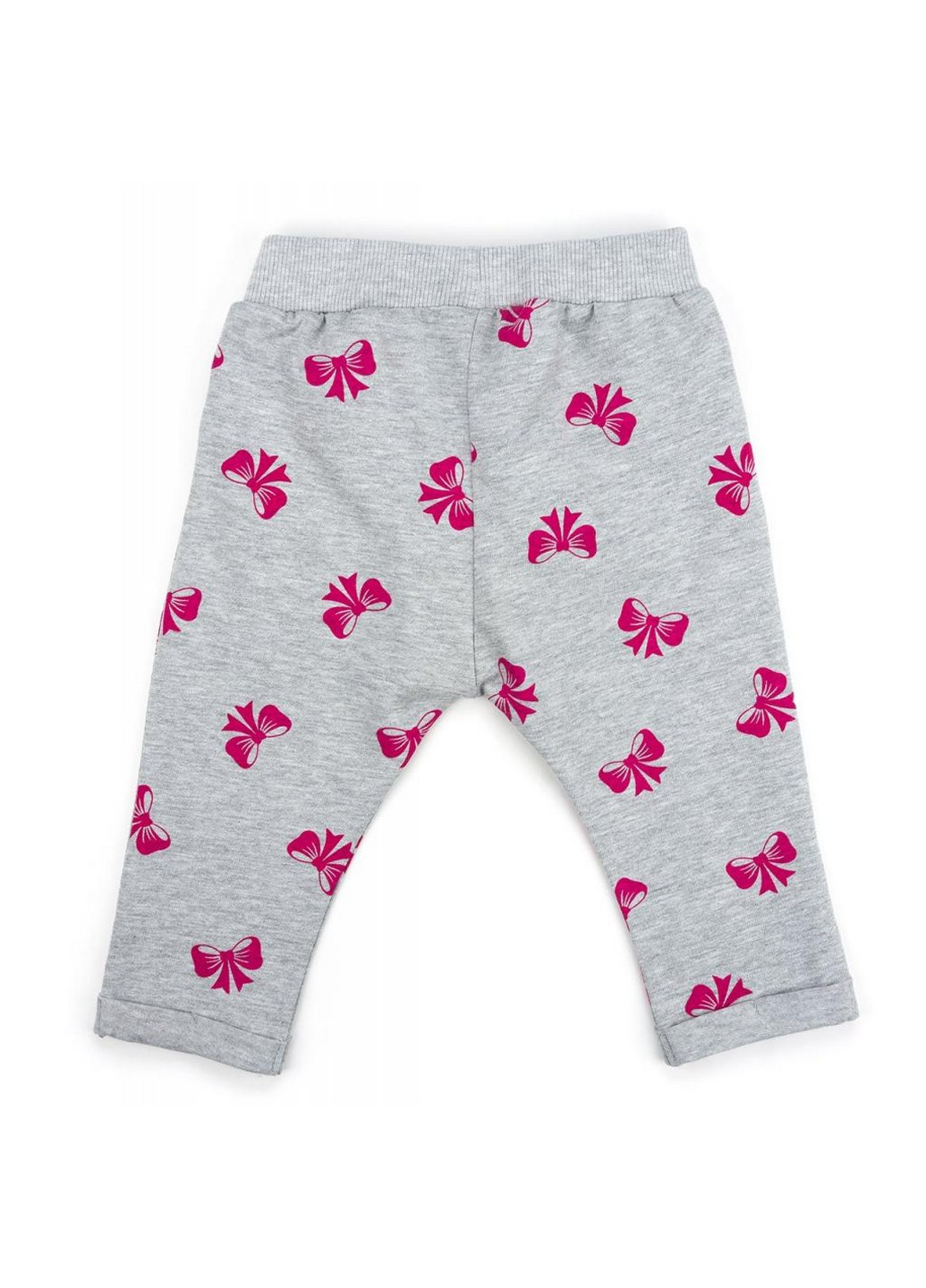 Серый демисезонный костюм десткий с бантиками (10527-80g-gray) Breeze