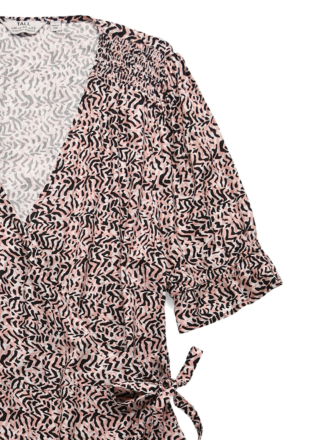 Рожева кежуал сукня на запах Dorothy Perkins з абстрактним візерунком