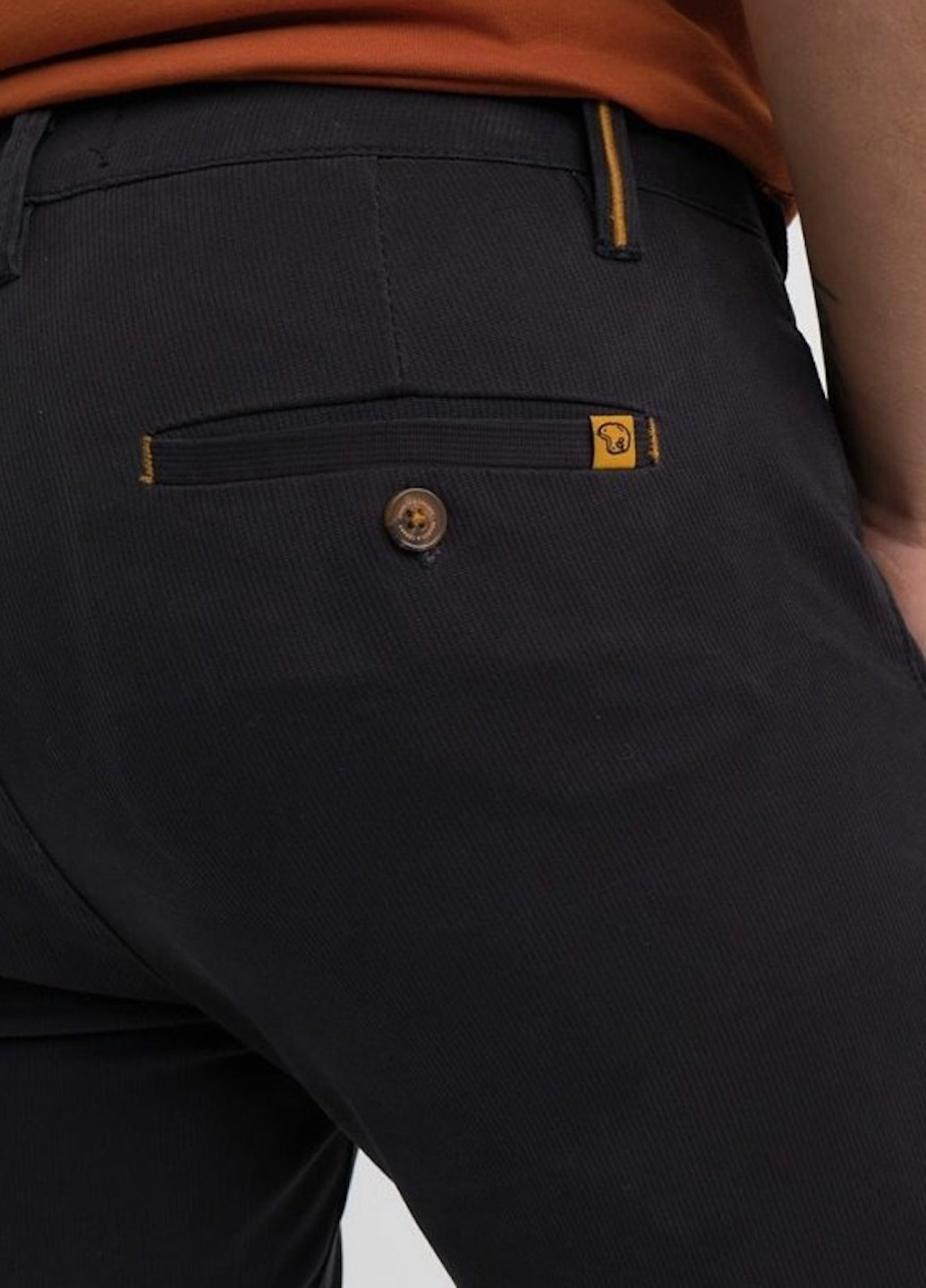 Темно-серые кэжуал демисезонные чиносы брюки Benson & Cherry