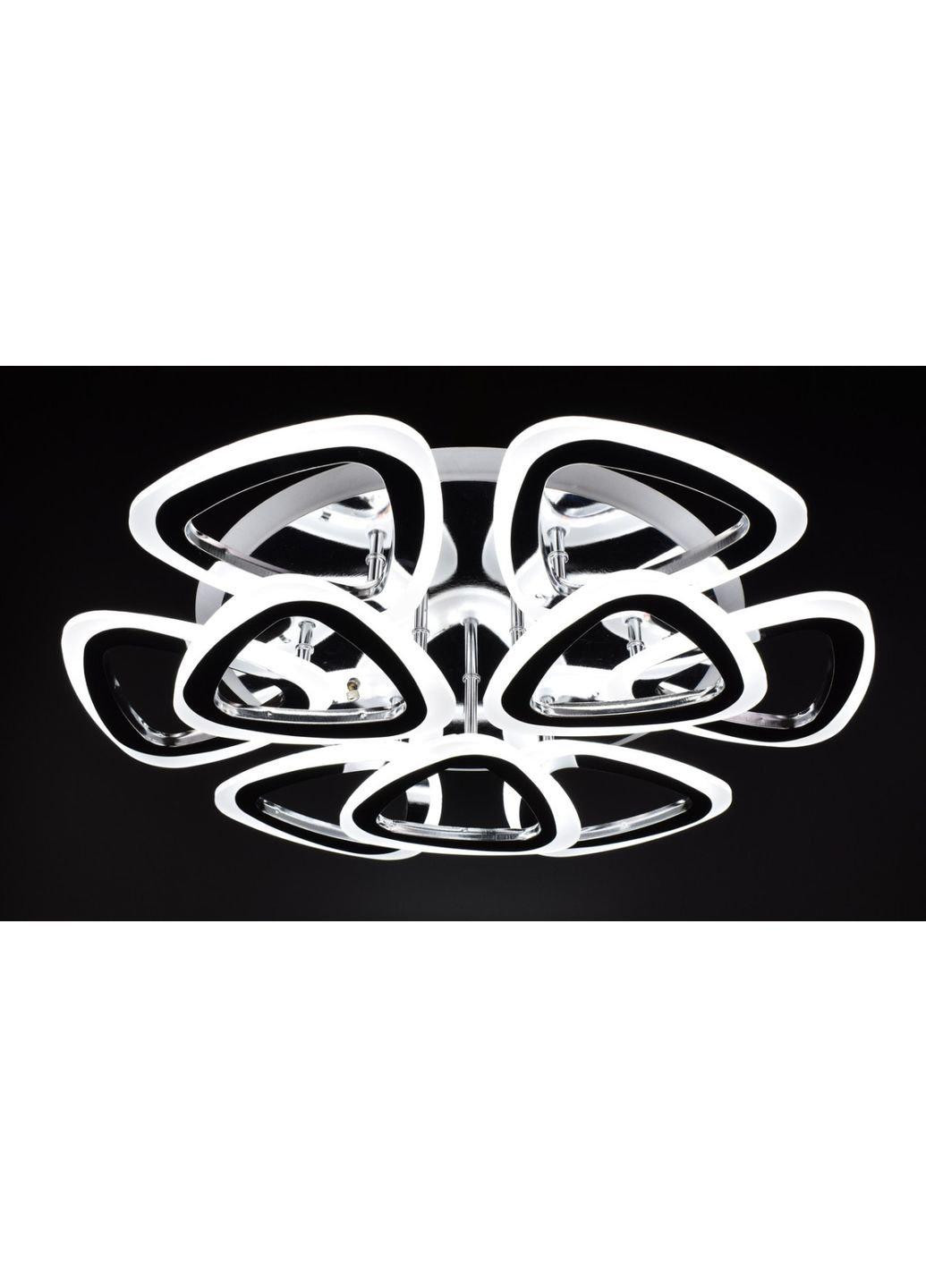 Люстра стельова LED з пультом A2502/6+3S-RGB-ch Хром 11х57х57 см. Sunnysky (253122189)