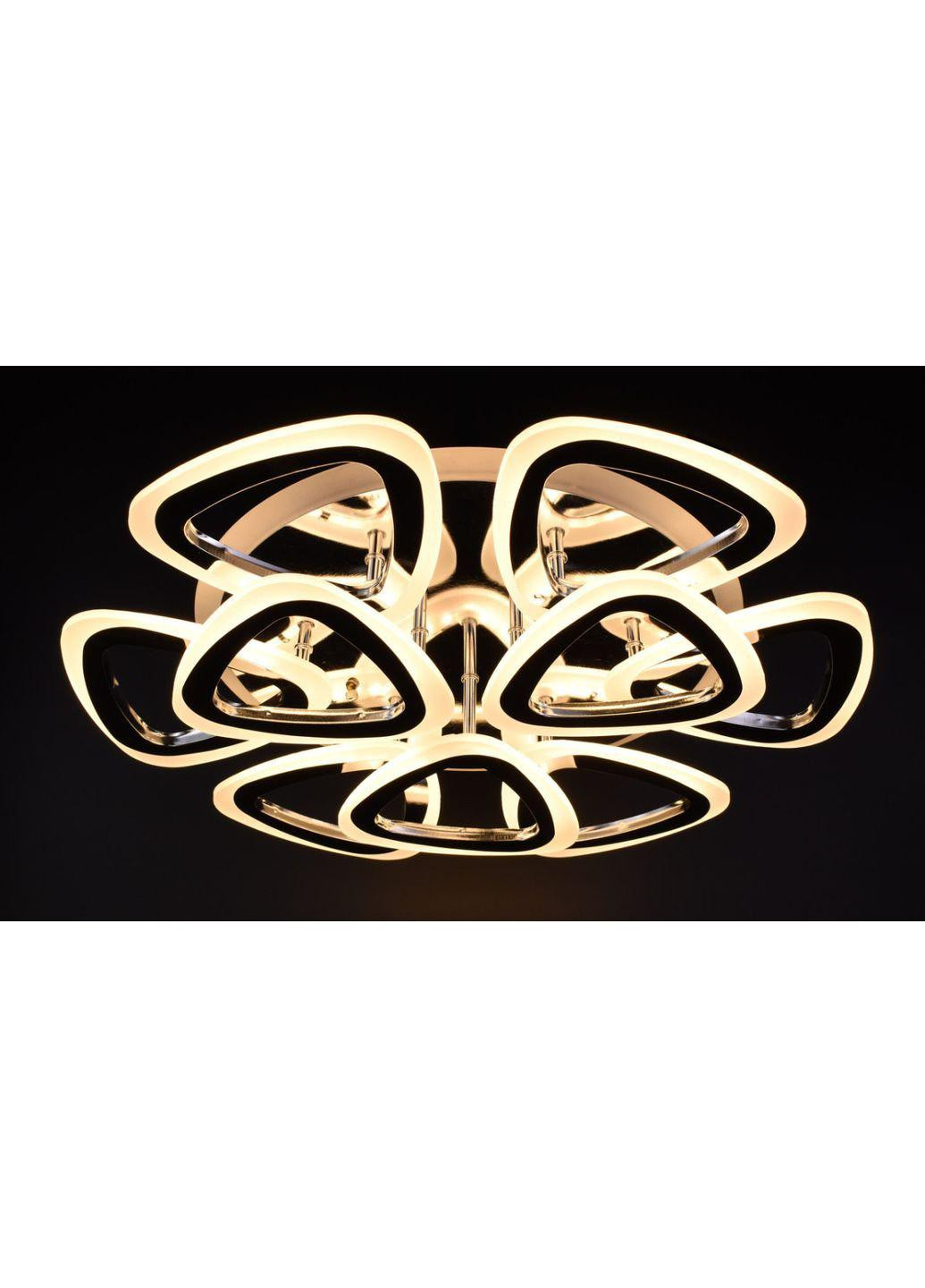 Люстра стельова LED з пультом A2502/6+3S-RGB-ch Хром 11х57х57 см. Sunnysky (253122189)