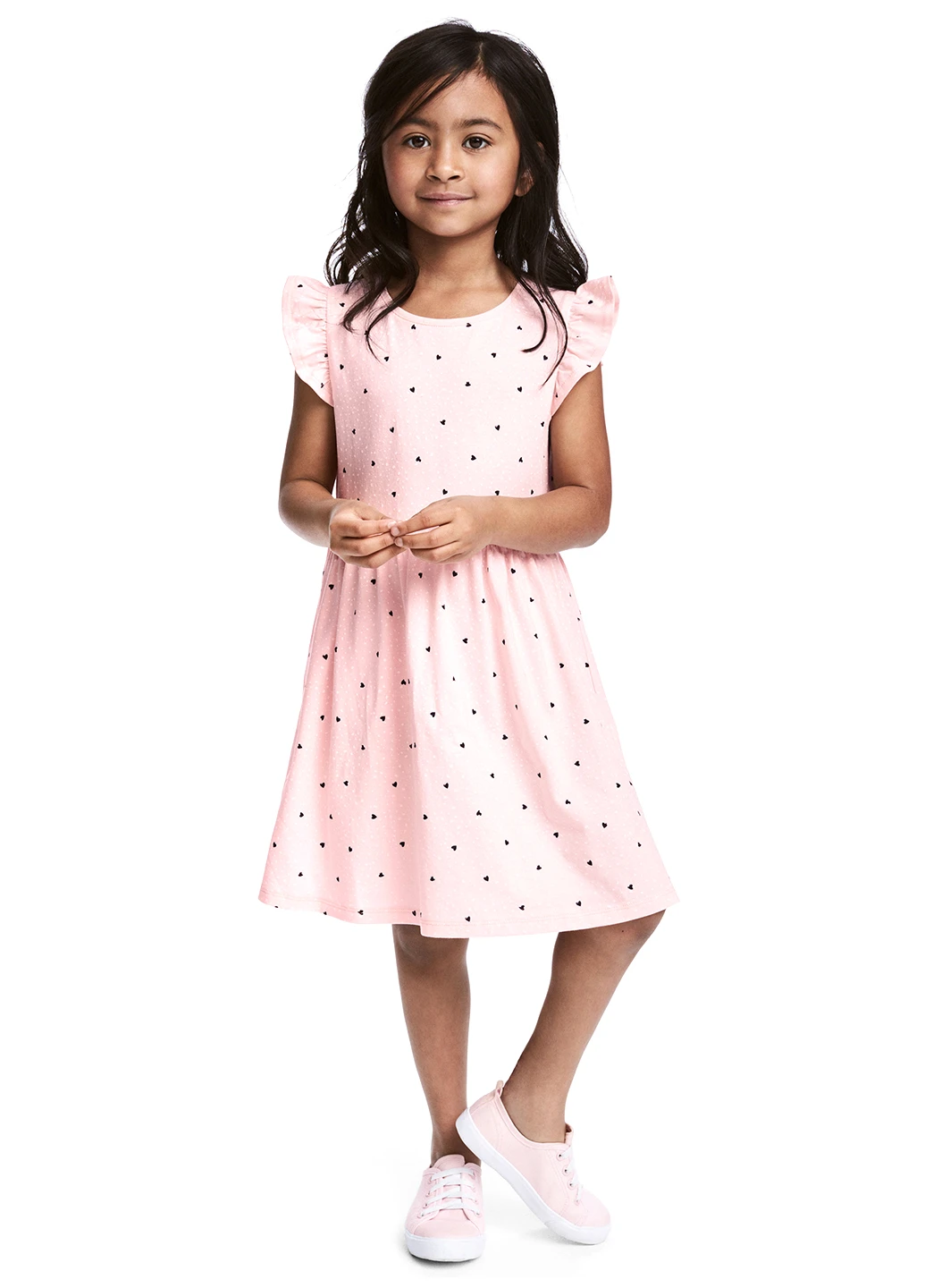 Светло-розовое платье H&M (59511189)