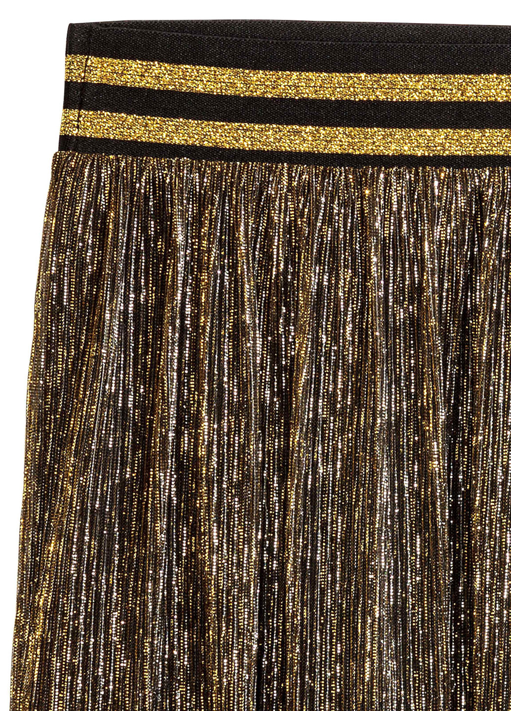 Разноцветная кэжуал однотонная юбка H&M клешированная, плиссе