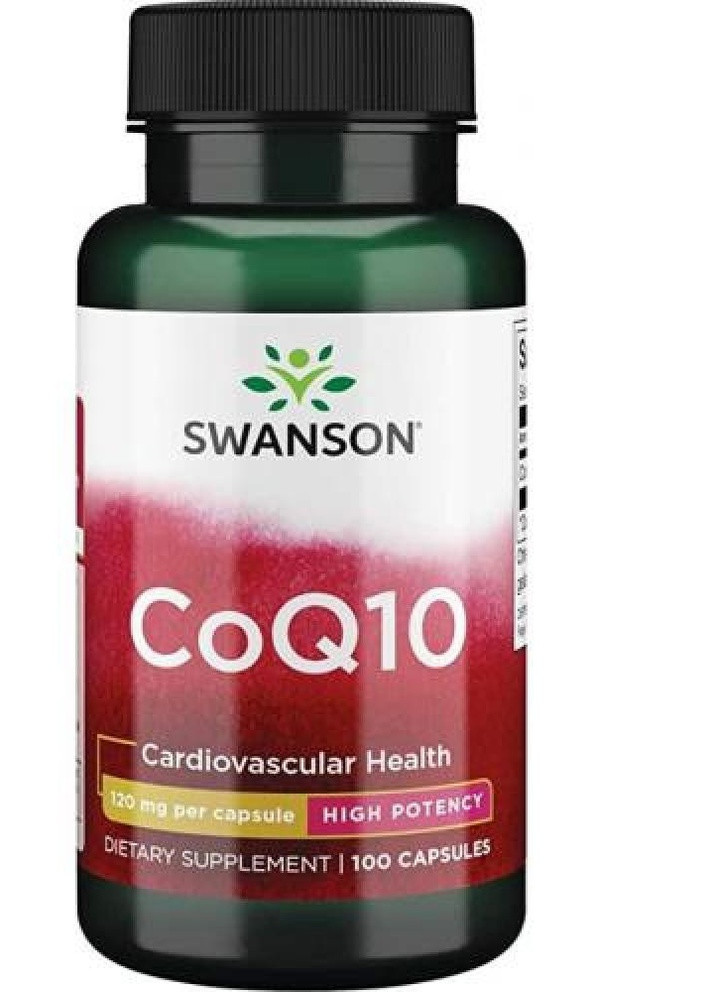 Коензим COQ10 для серця COQ10 120 mg 100 softg Swanson (232599726)