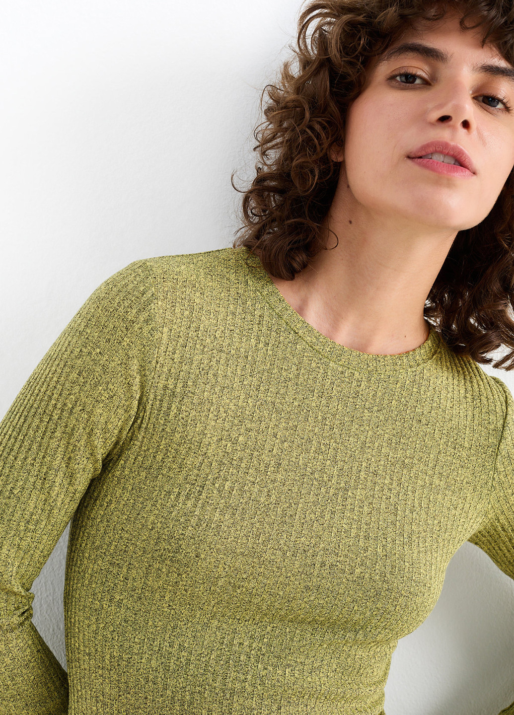 Оливкова кежуал сукня C&A меланжева